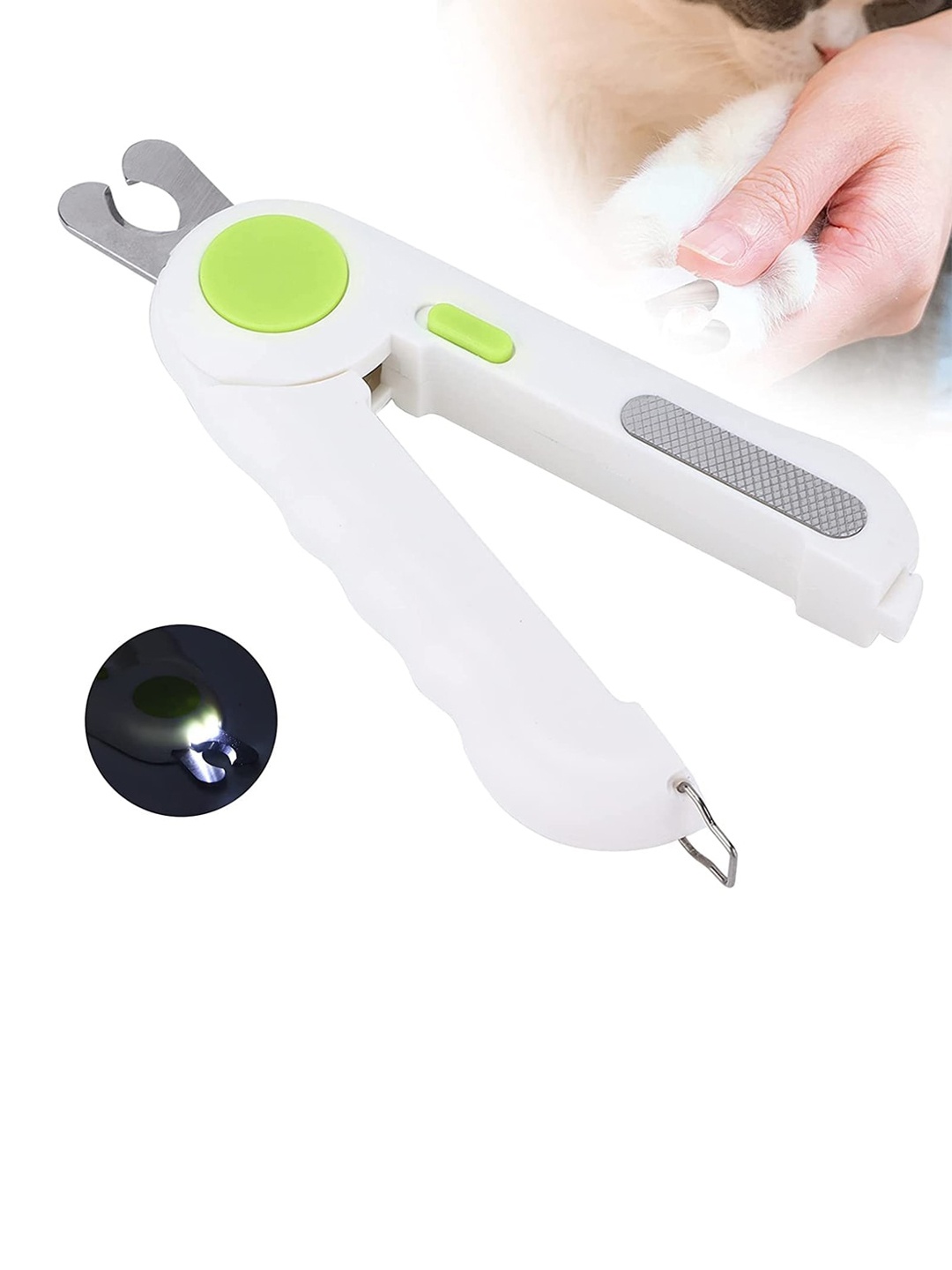 

Emily pets Patterned Steel Pet Nail Clipper, Green