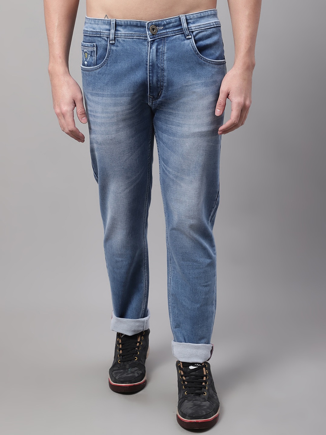 

Rodamo Men Heavy Fade Stretchable Jeans, Blue