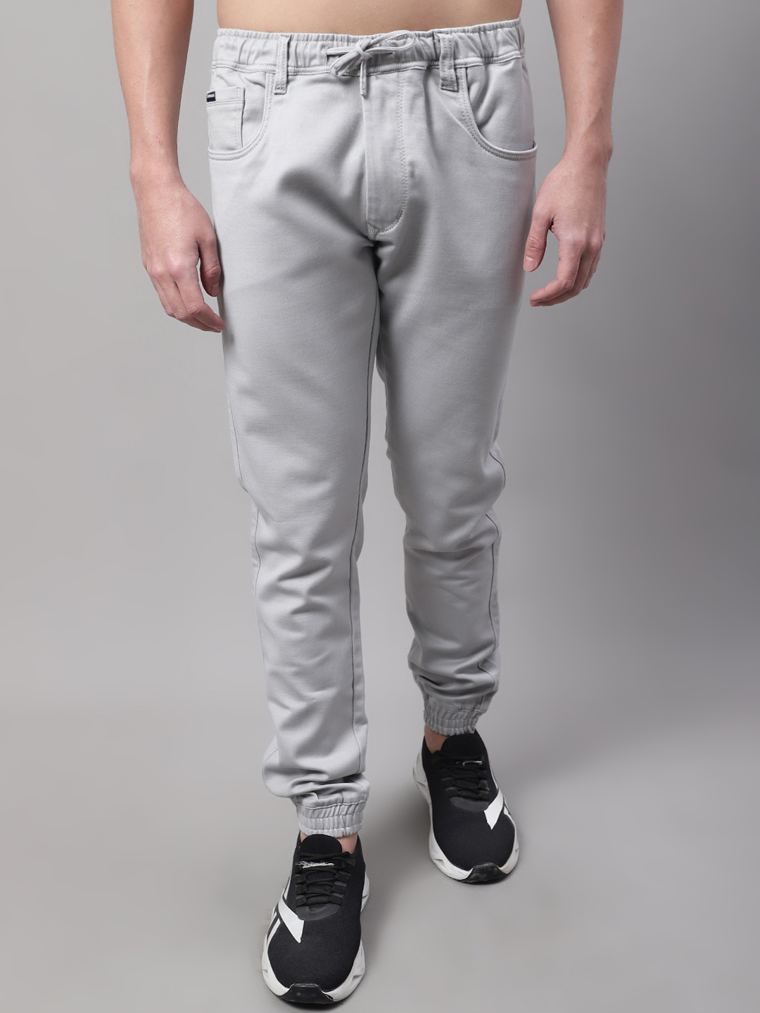 

Rodamo Men Jogger Stretchable Cotton Jeans, Grey