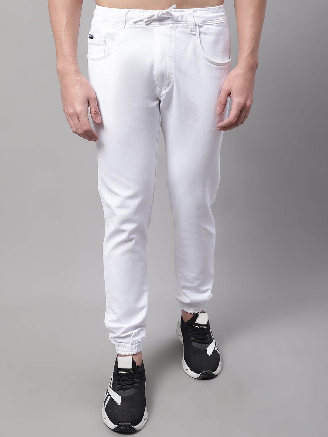 

Rodamo Men Stretchable Slim Fit Cotton Jogger, White