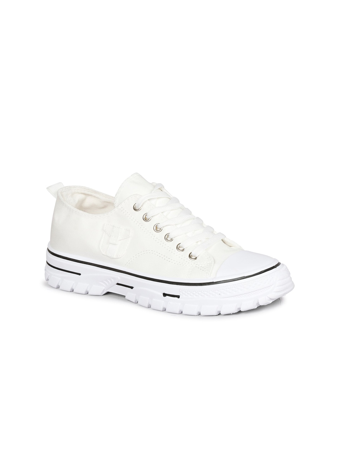 

CIPRAMO SPORTS Men Comfort Insole Canvas Sneakers, White
