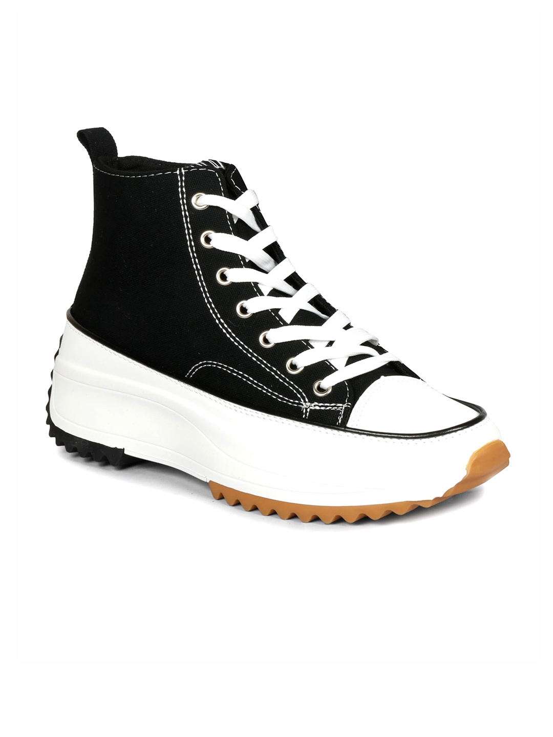

CIPRAMO SPORTS Men Colourblocked High-Top Sneakers, Black