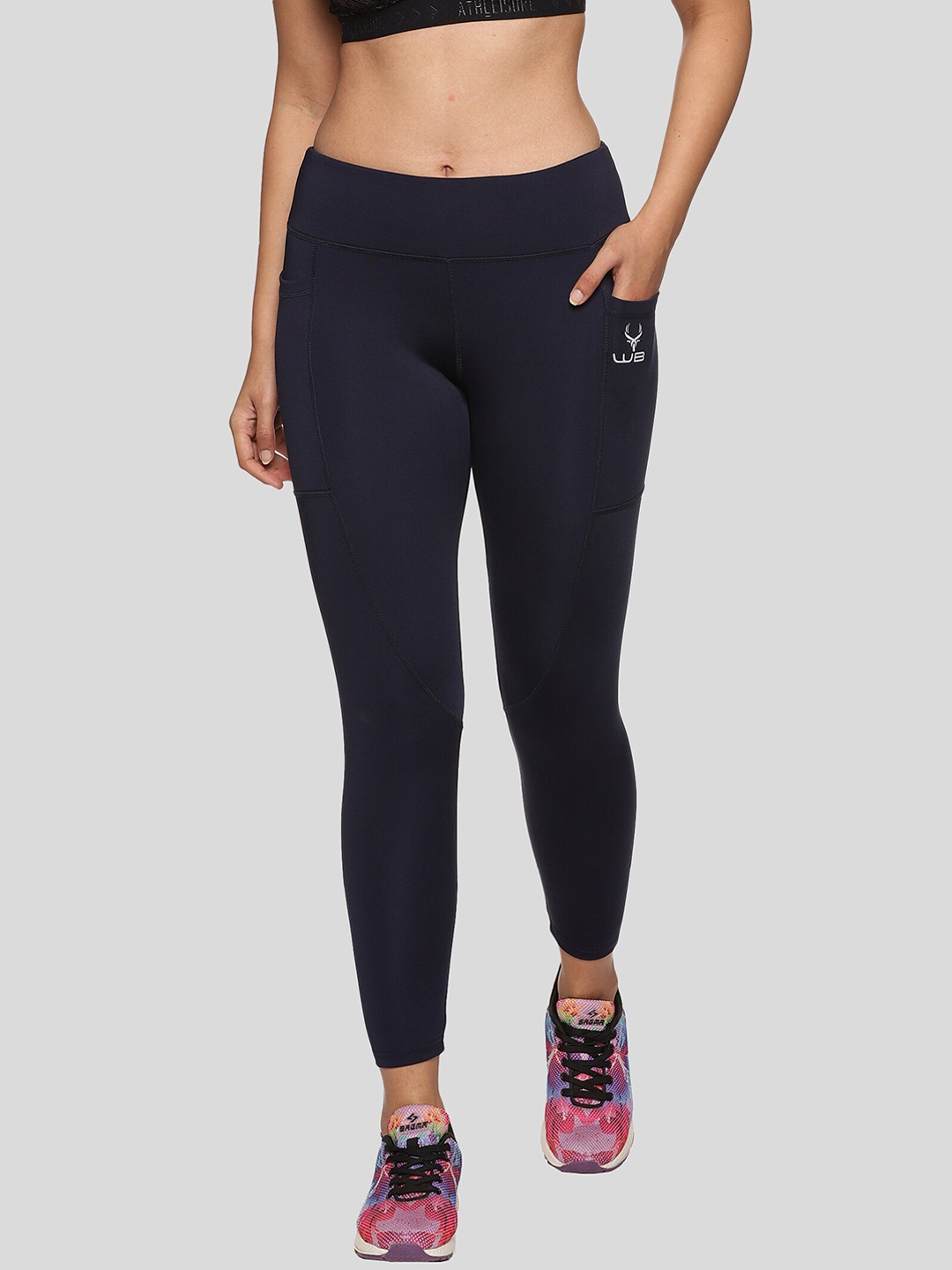 

Wildbrocket Women Workout Tights, Navy blue