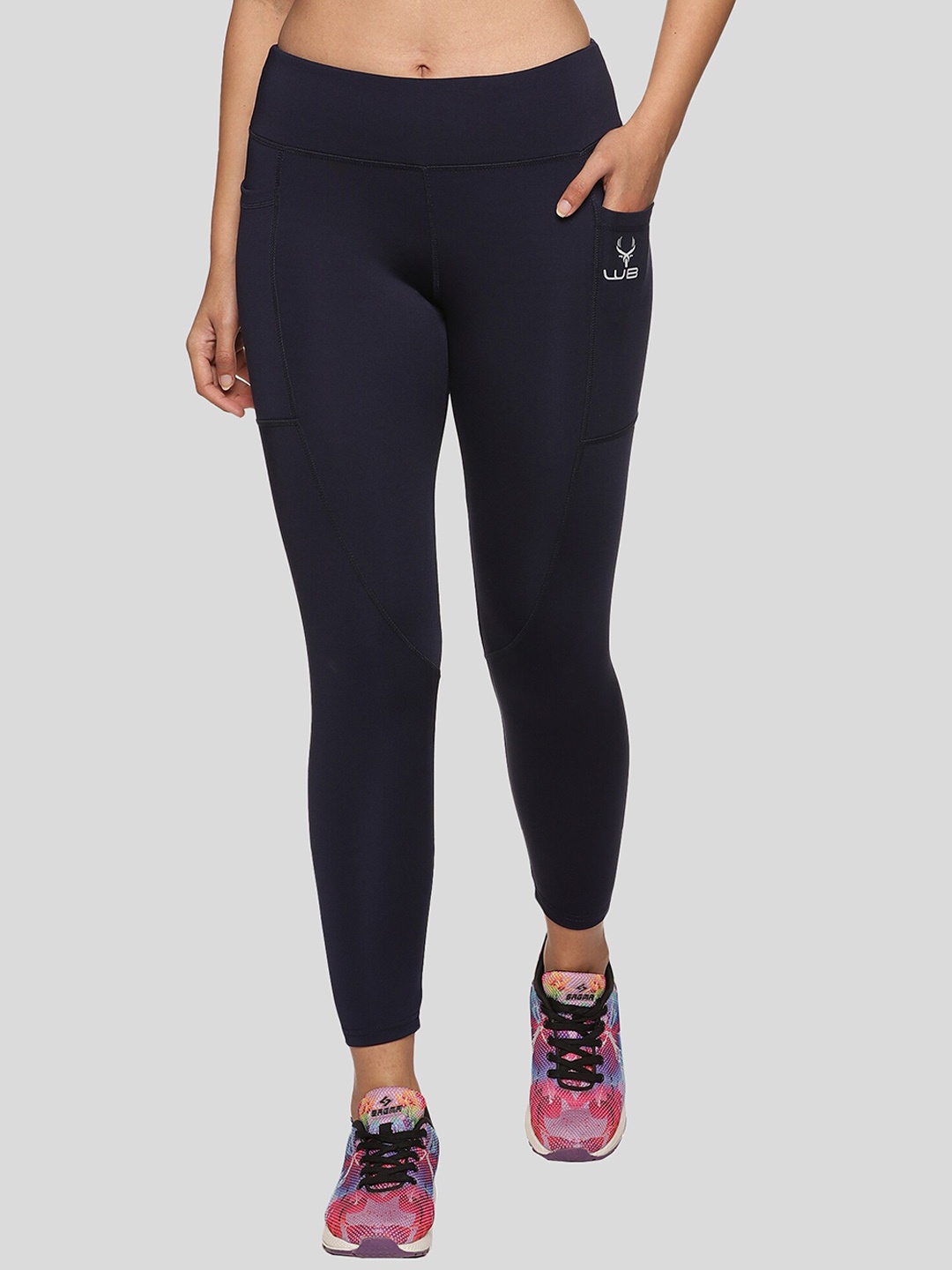 

Wildbrocket Women Workout Tights, Navy blue