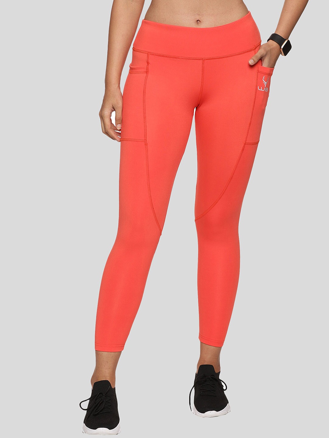 

Wildbrocket Women Workout Tights, Orange
