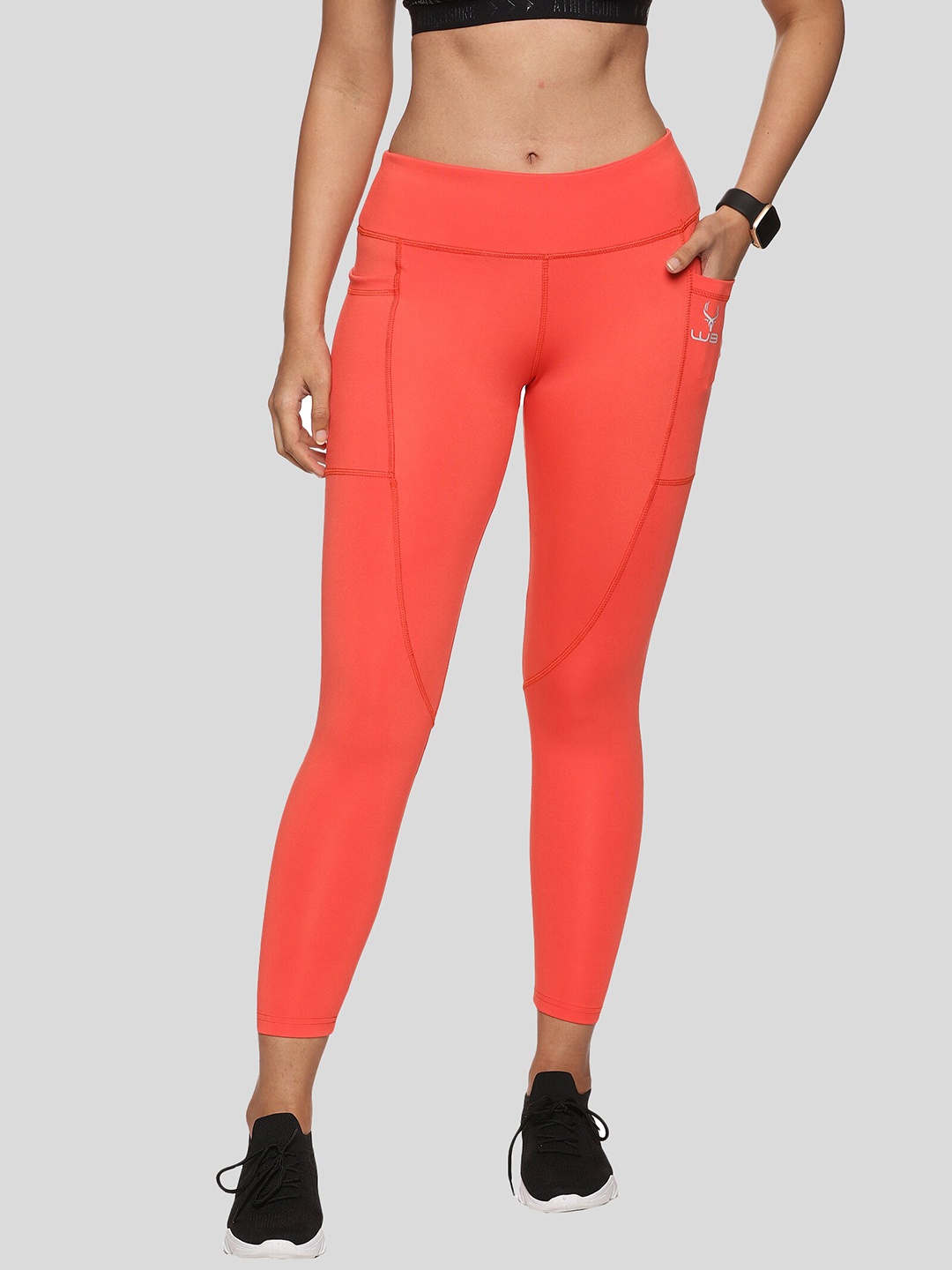 

Wildbrocket Women Workout Tights, Orange