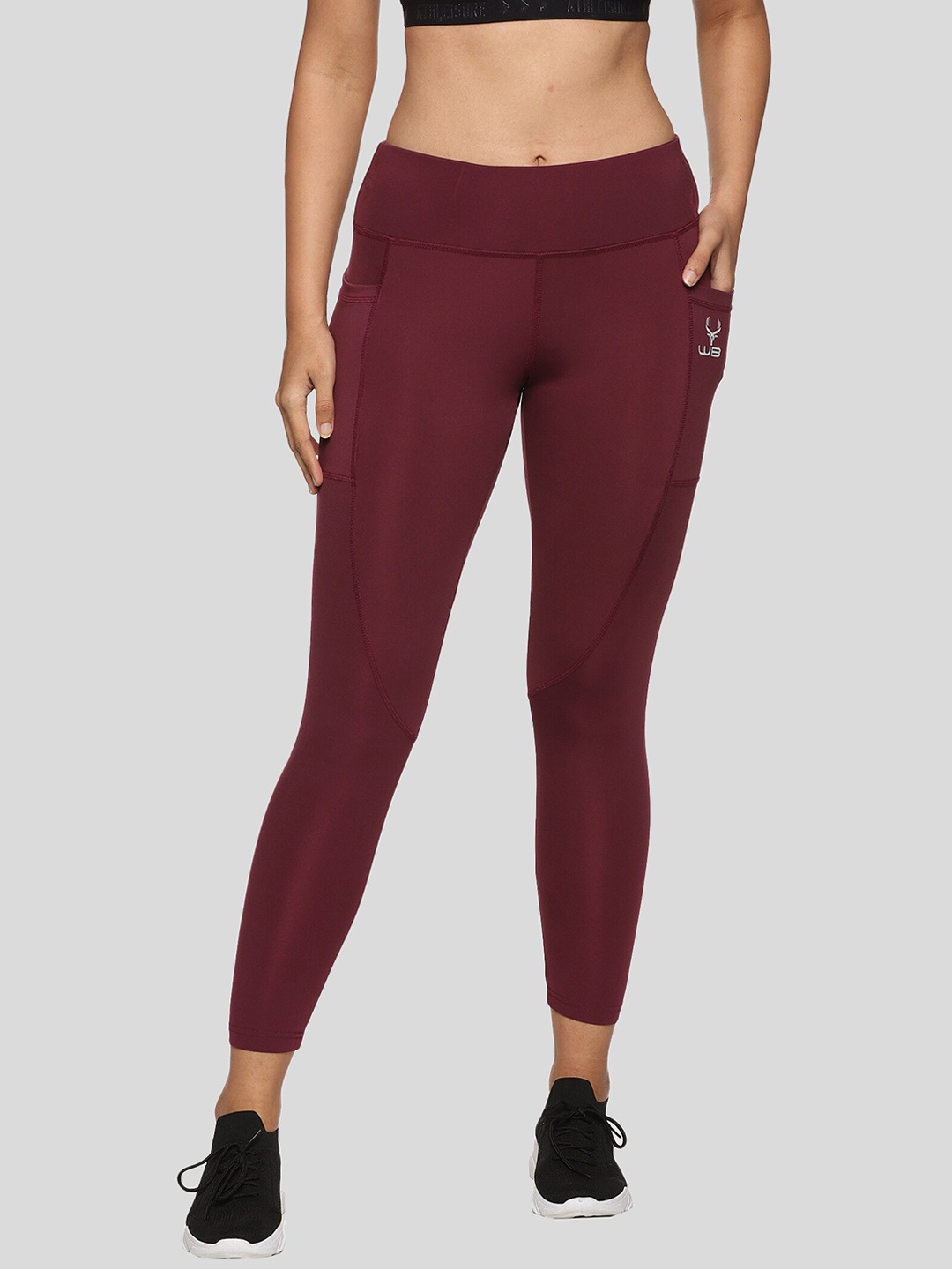 

Wildbrocket Women Workout Tights, Red