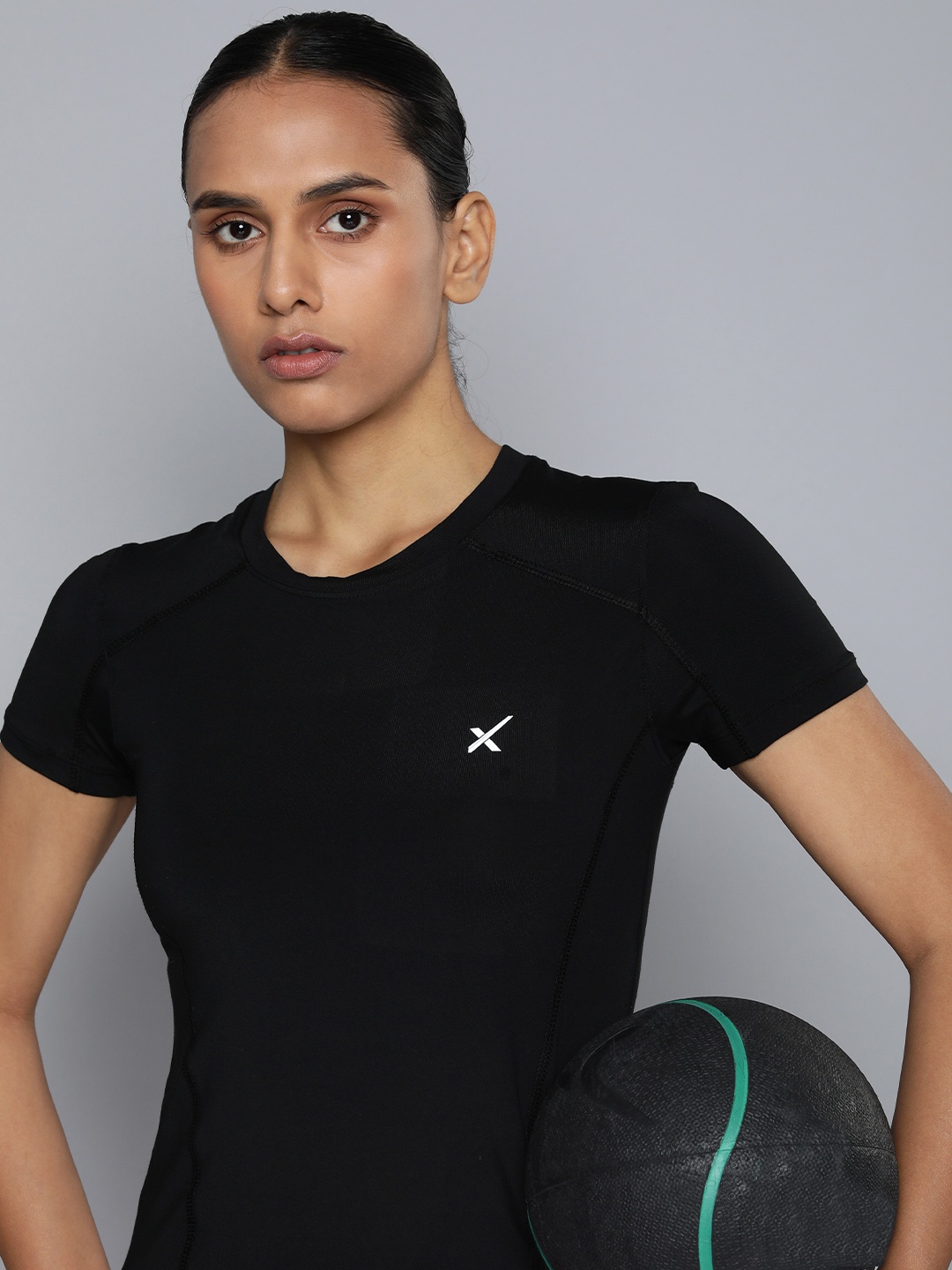 

HRX by Hrithik Roshan Regular Fit Running T-shirt, Black