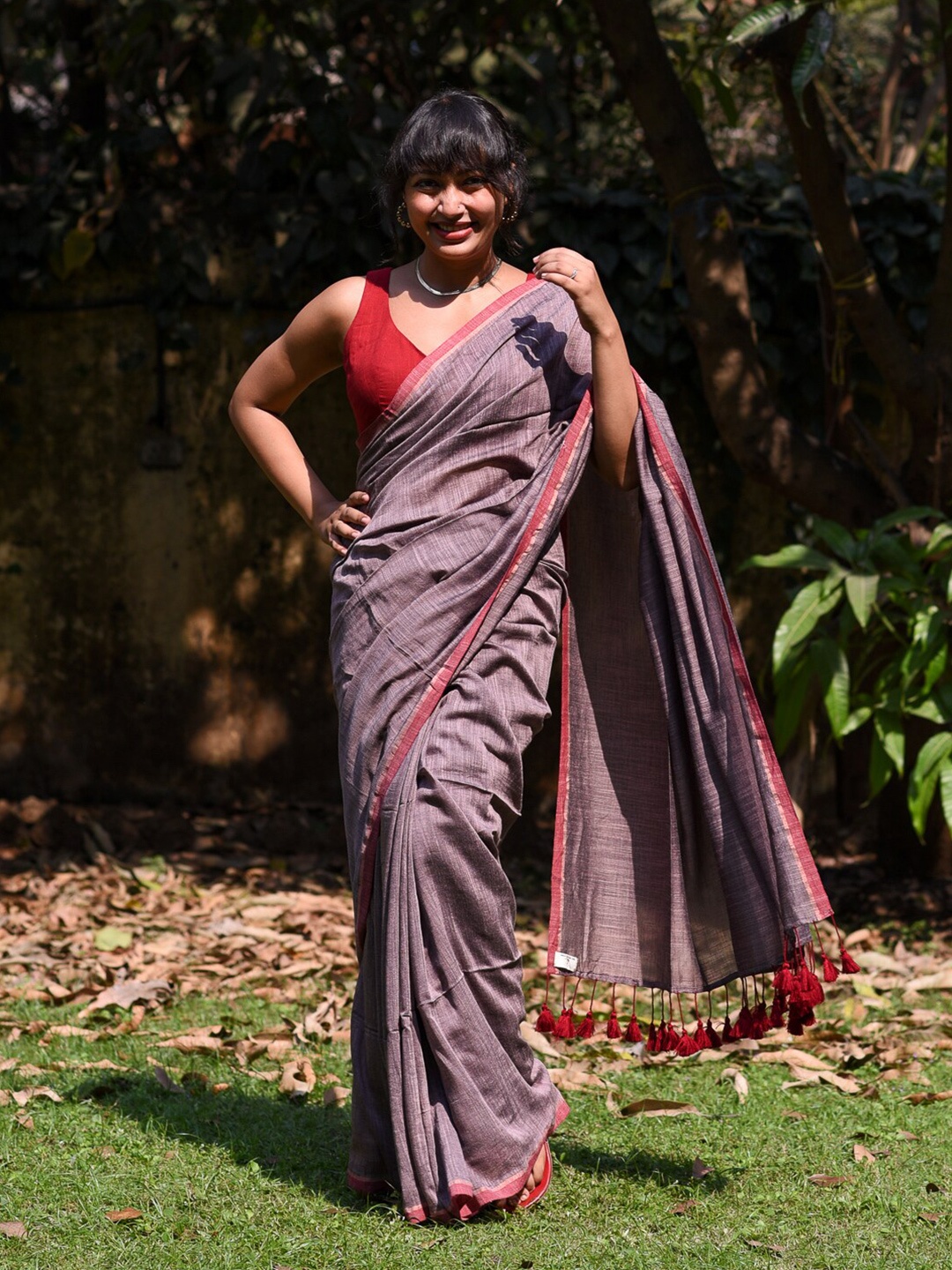 

Suta Cotton Blend Saree, Mauve