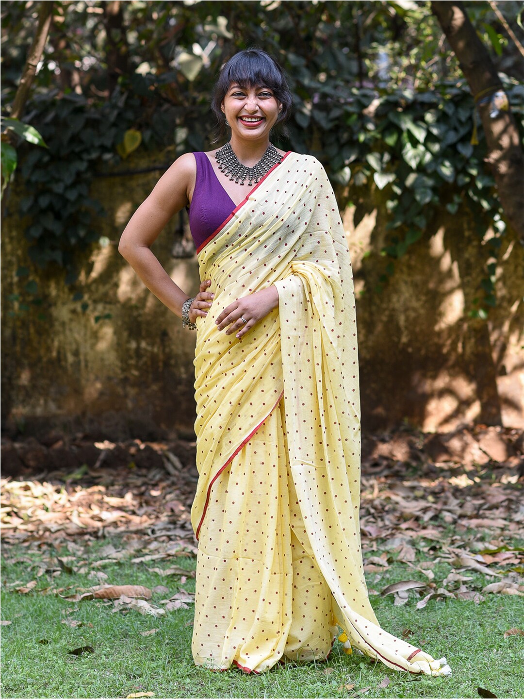 

Suta Pure Cotton Saree, Yellow