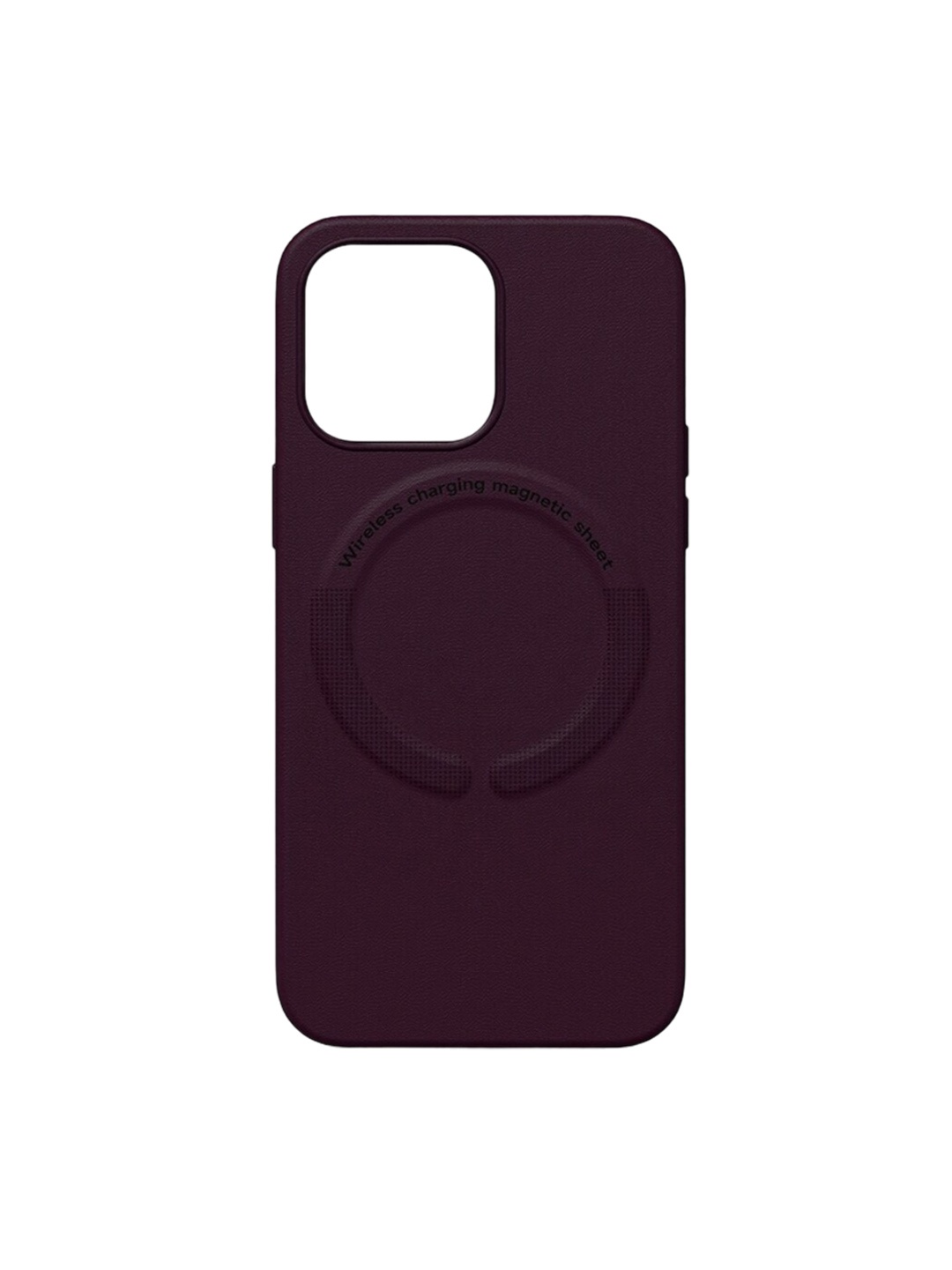 

TREEMODA Magsafe Leather iPhone 13 Pro Max Mobile Back Cover, Maroon