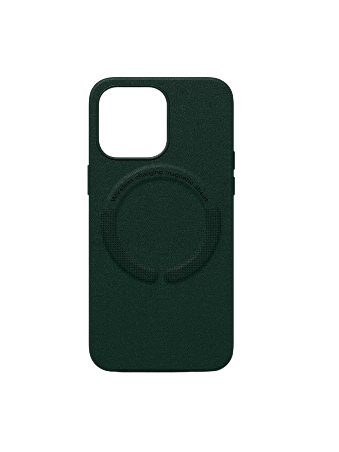 

TREEMODA Magsafe Leather iPhone 14 Pro Mobile Back Cover, Green