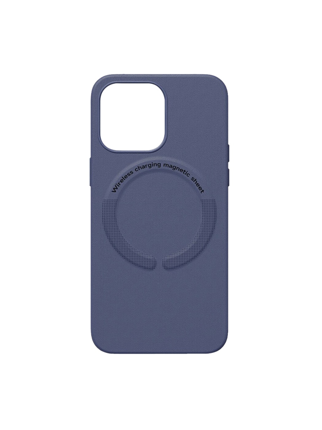 

TREEMODA Magsafe Leather iPhone 13 Pro Max Mobile Back Cover, Blue