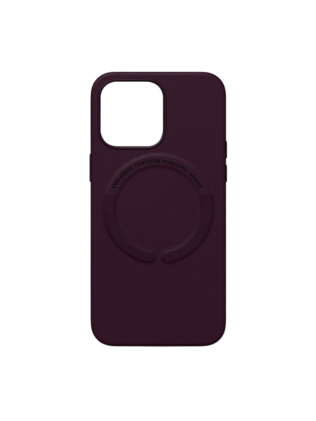 

TREEMODA Leather iPhone 14 Mobile Back Cover, Maroon