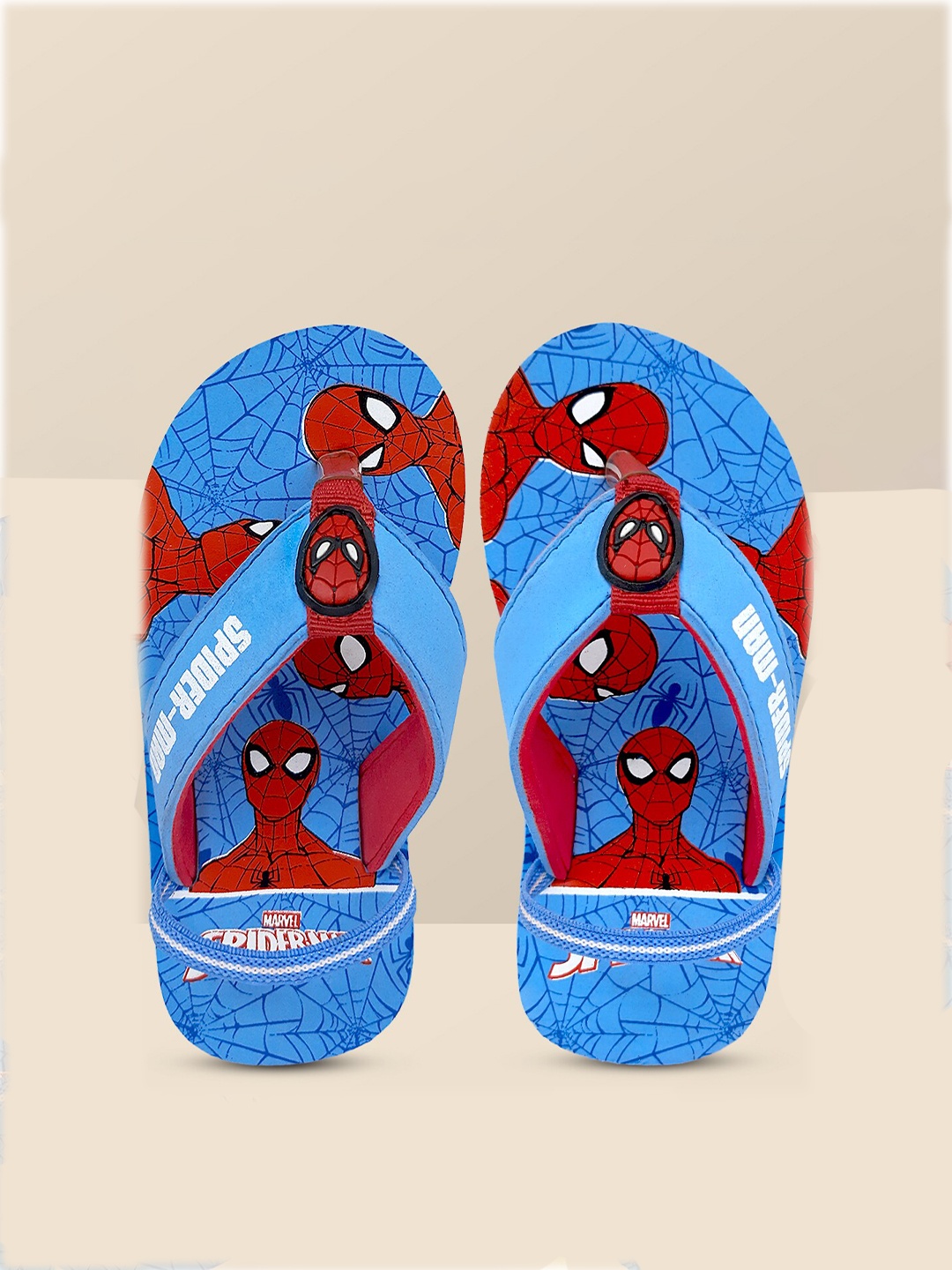 

Kids Ville Boys Spiderman Printed Rubber Thong Flip - Flops, Blue