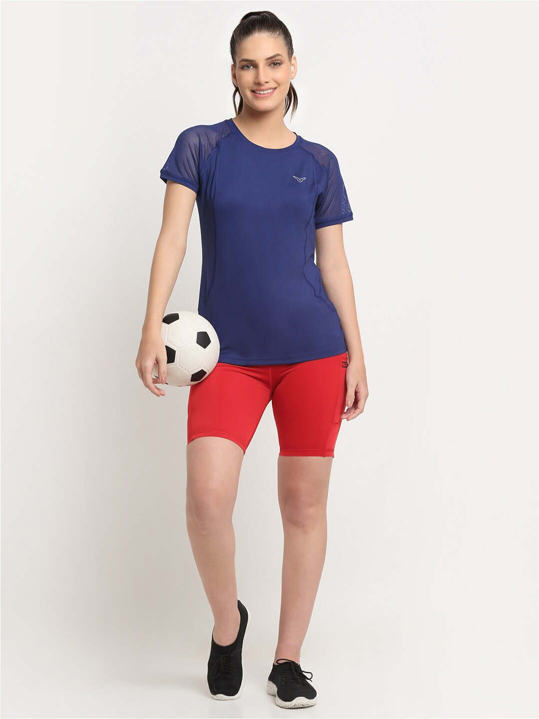 

Invincible Women Regular Fit T Shirt, Navy blue