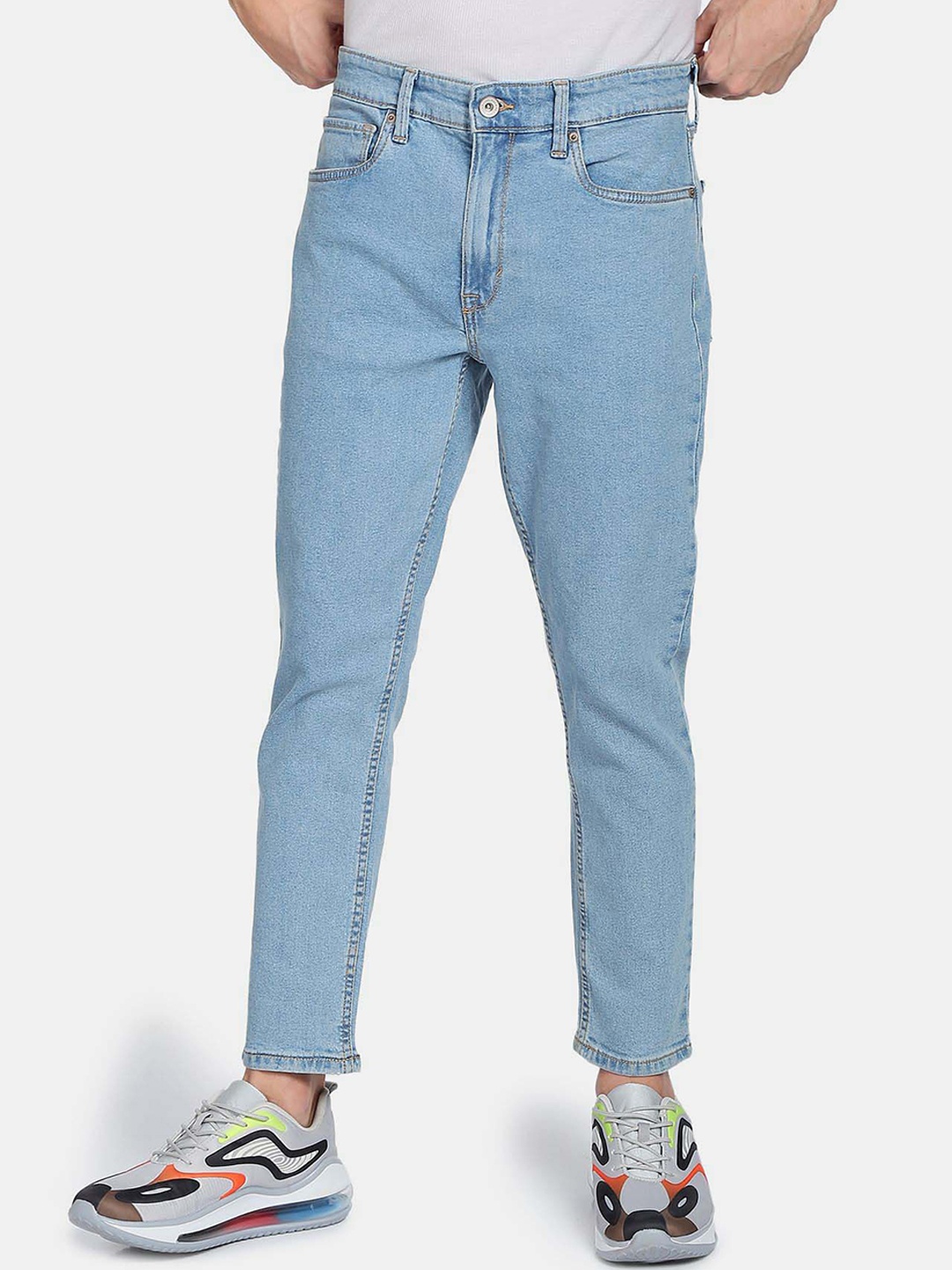 

Flying Machine Men Slim Fit High-Rise Jeans, Blue