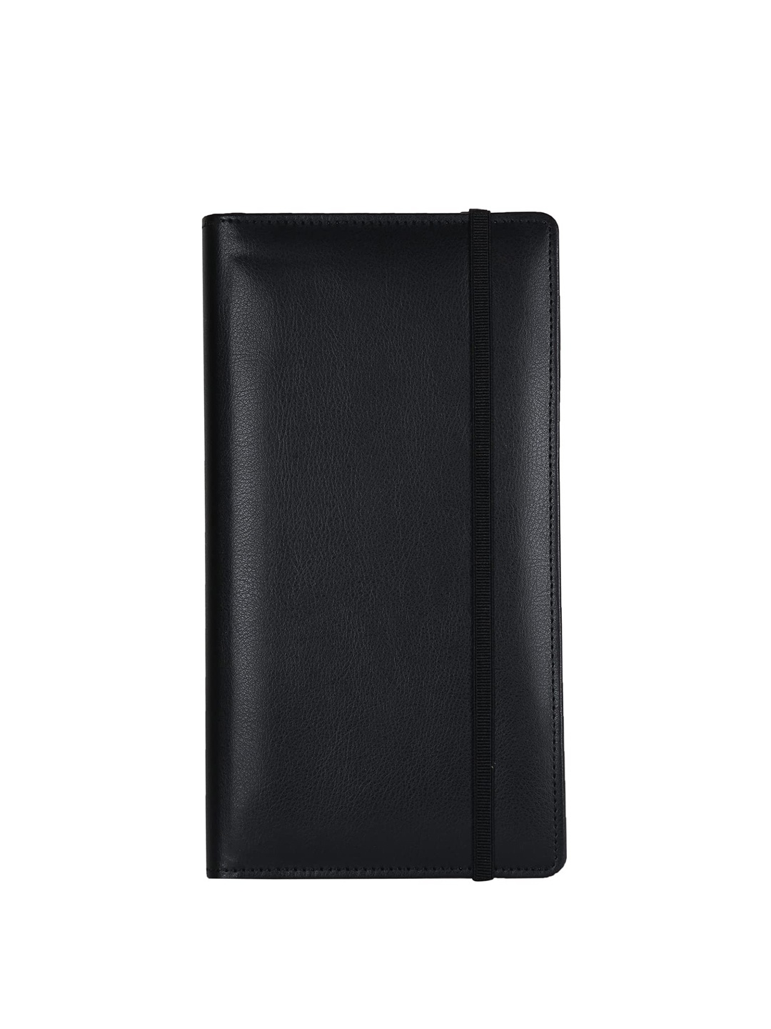 

essart Leather Expanding Files & Wallets Cheque Book, Currency, Card Holder, Black