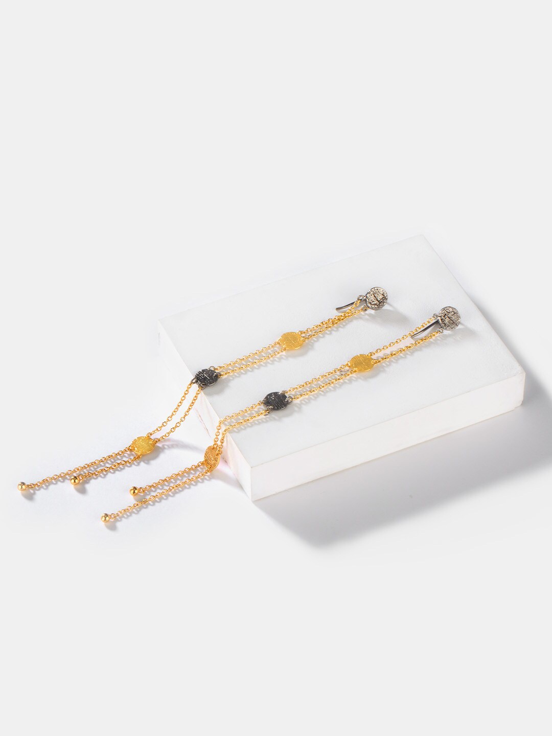

SHAYA Contemporary Drop Earrings, Silver