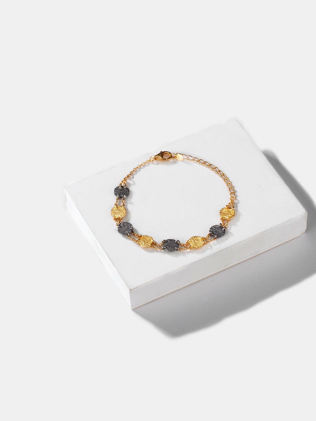 

SHAYA Women Sterling Silver Link Bracelet, Gold