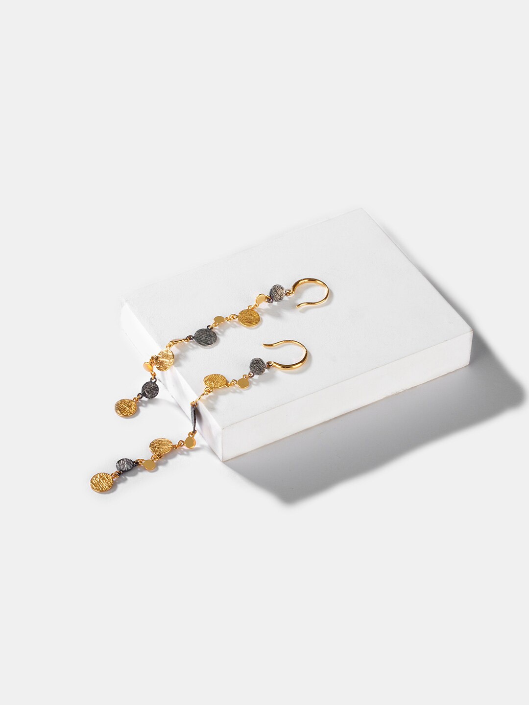 

SHAYA Contemporary Drop Earrings, Silver