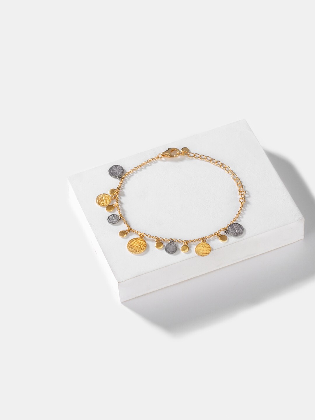 

SHAYA Women Sterling Silver Link Bracelet, Gold