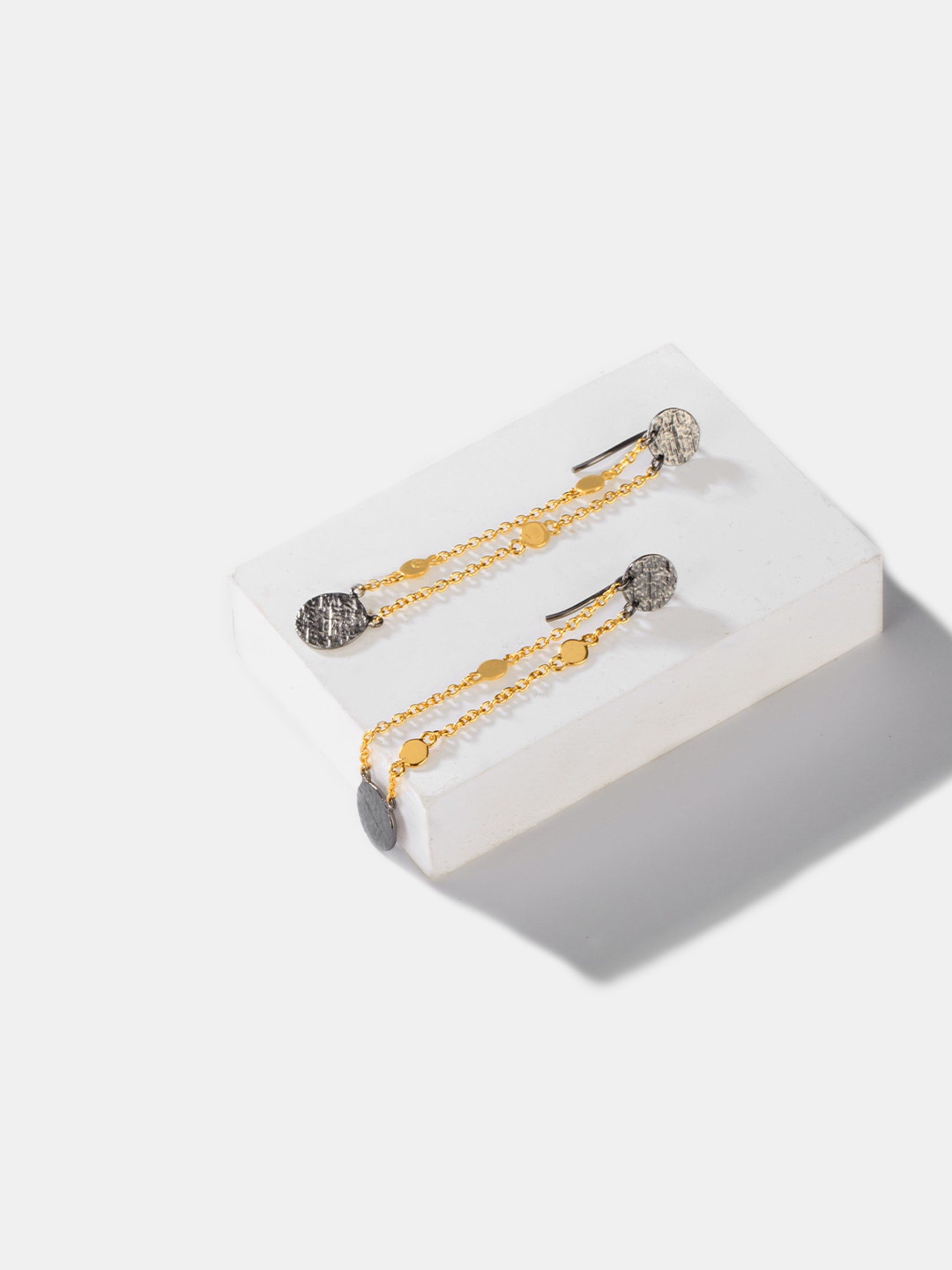

SHAYA Contemporary Drop Earrings, Silver