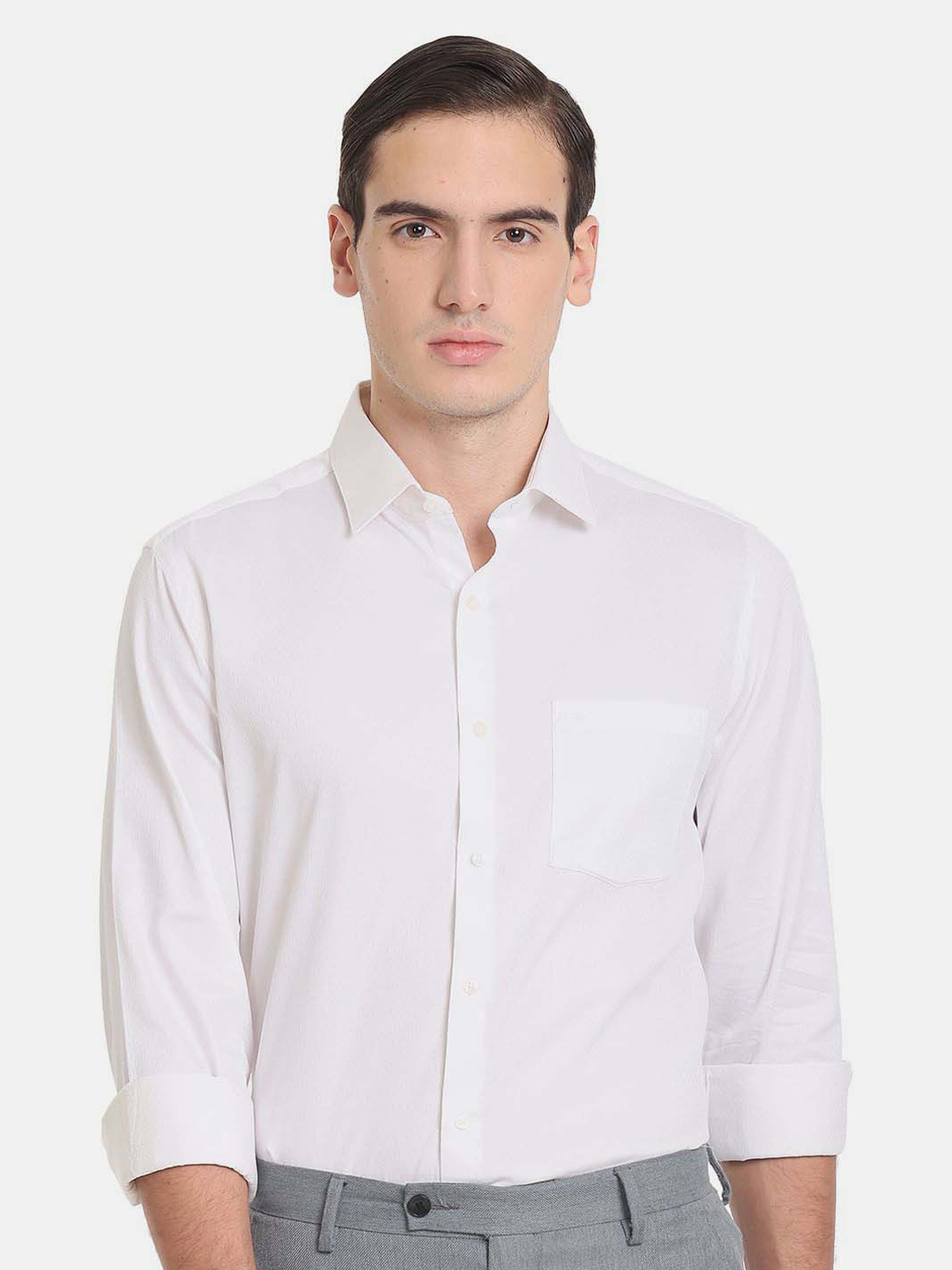 

Arrow Men Pure Cotton Formal Shirt, White
