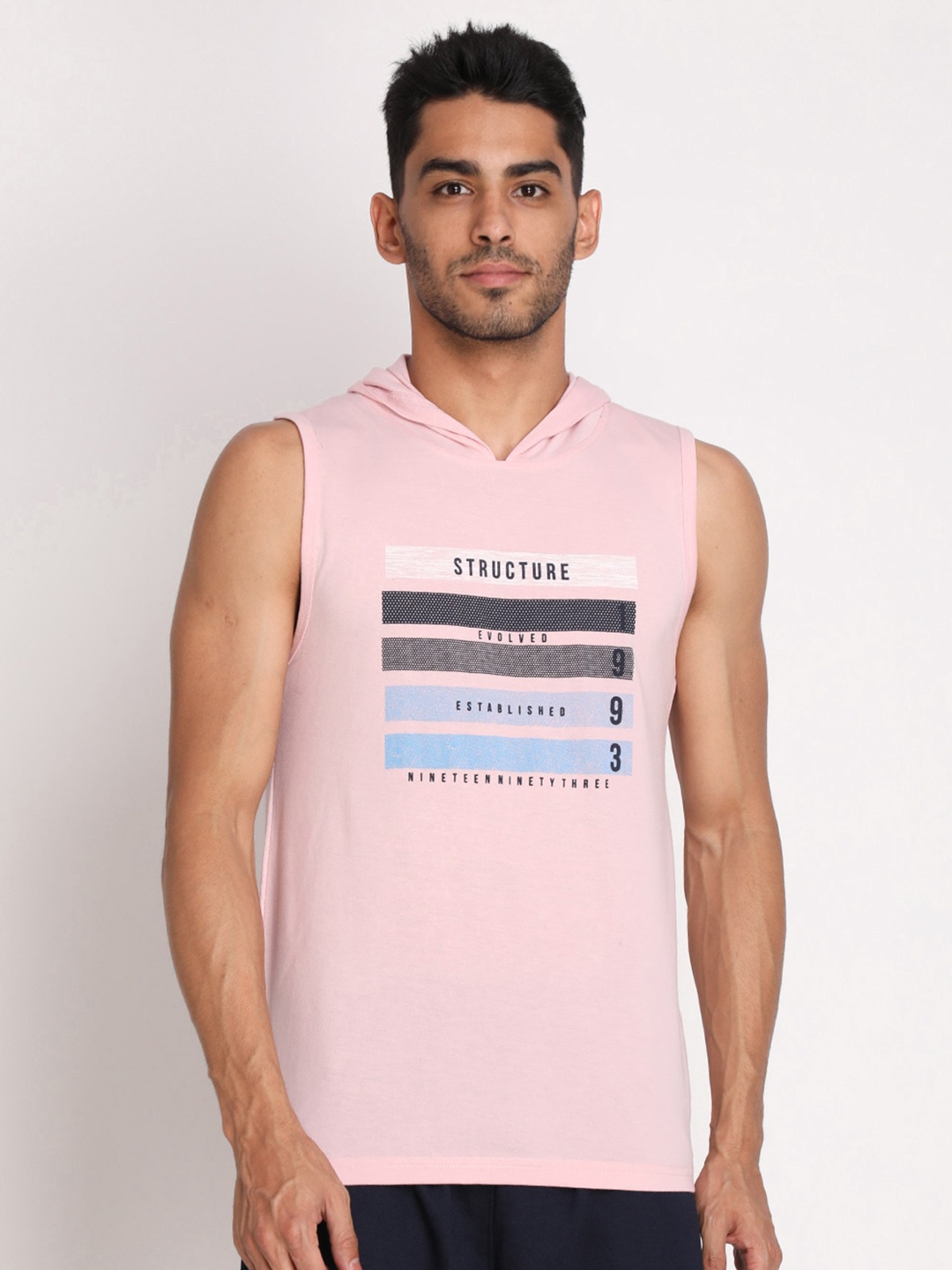 

CHKOKKO Men Typography Printed T-shirt, Pink