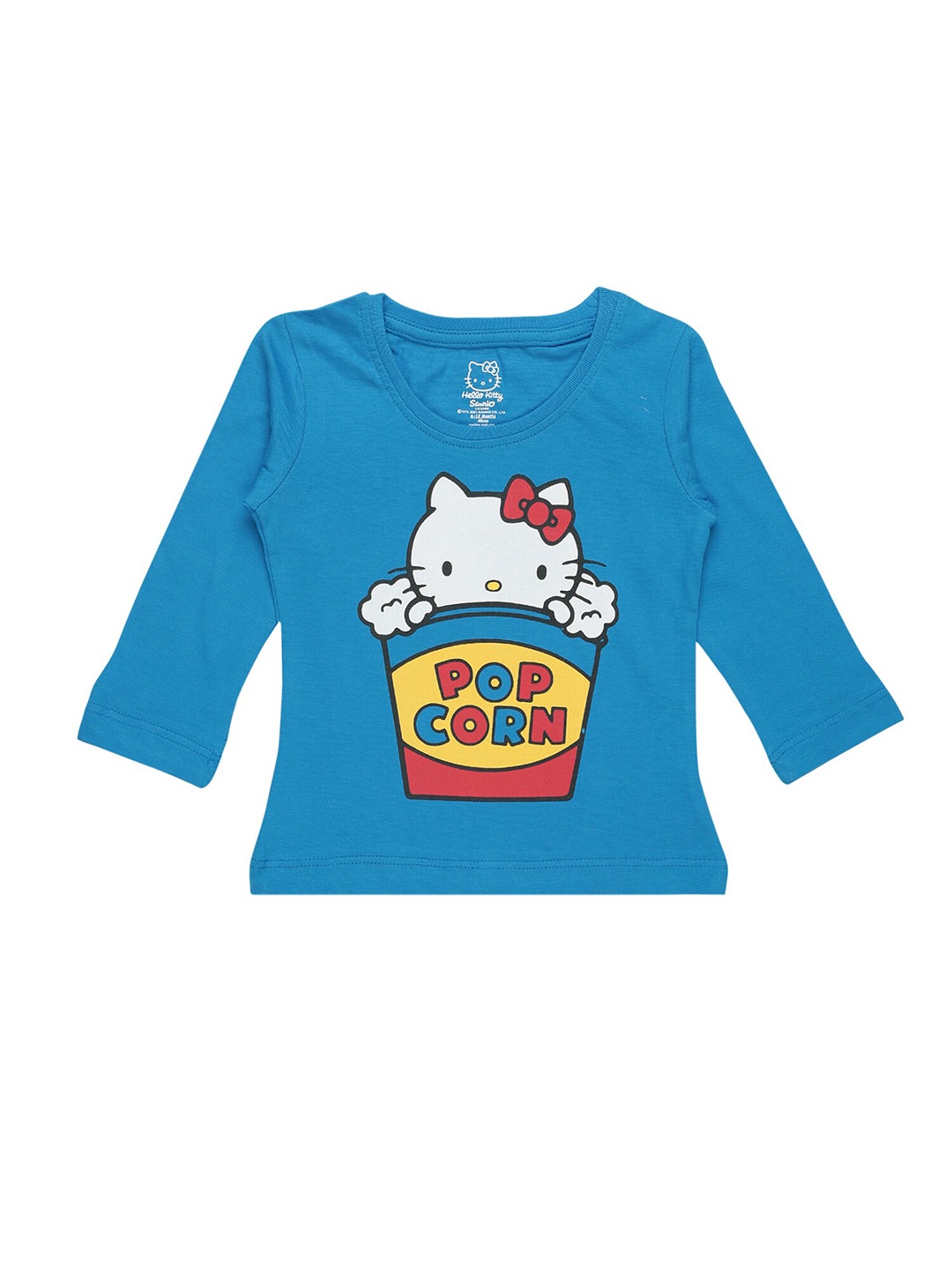 

Bodycare Kids Girls Hello Kitty Printed Cotton T-shirt, Blue