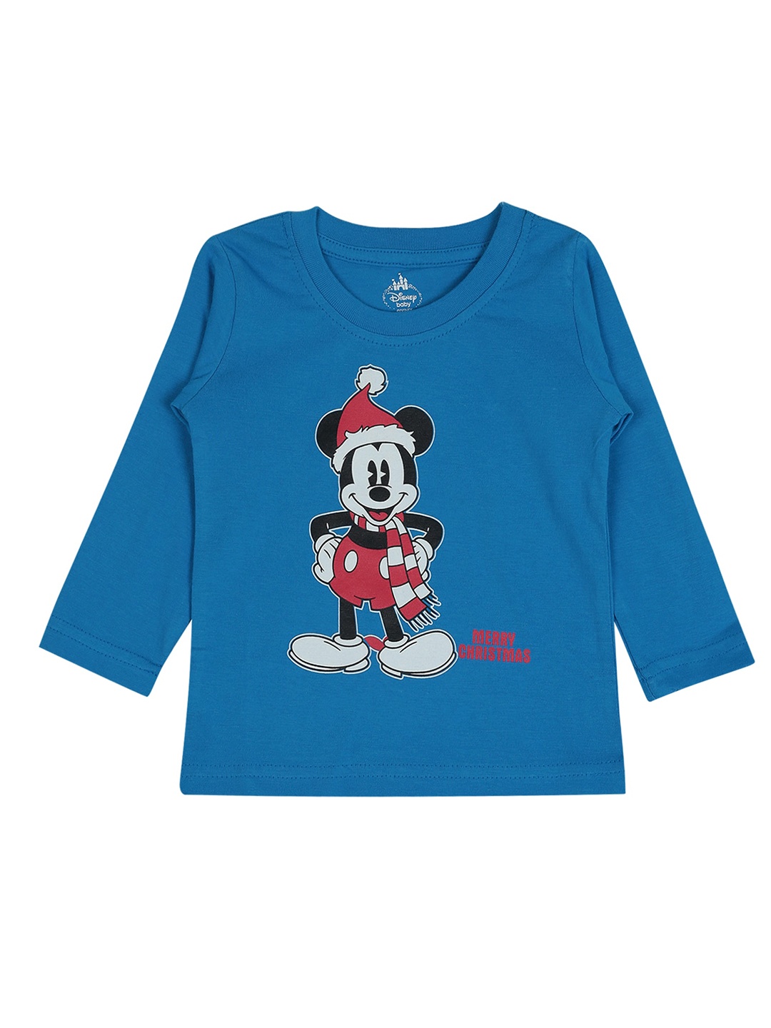

Bodycare Kids Boys Mickey Mouse Printed Cotton T-shirt, Blue
