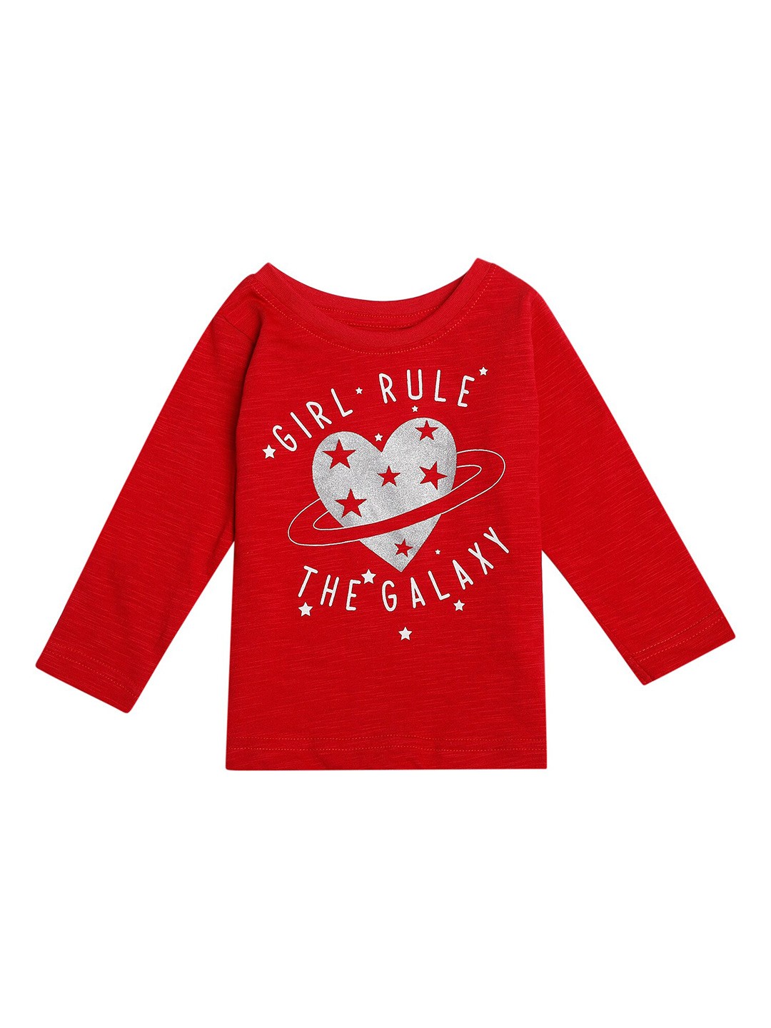 

Bodycare Kids Girls Typography Printed Cotton T-shirt, Maroon