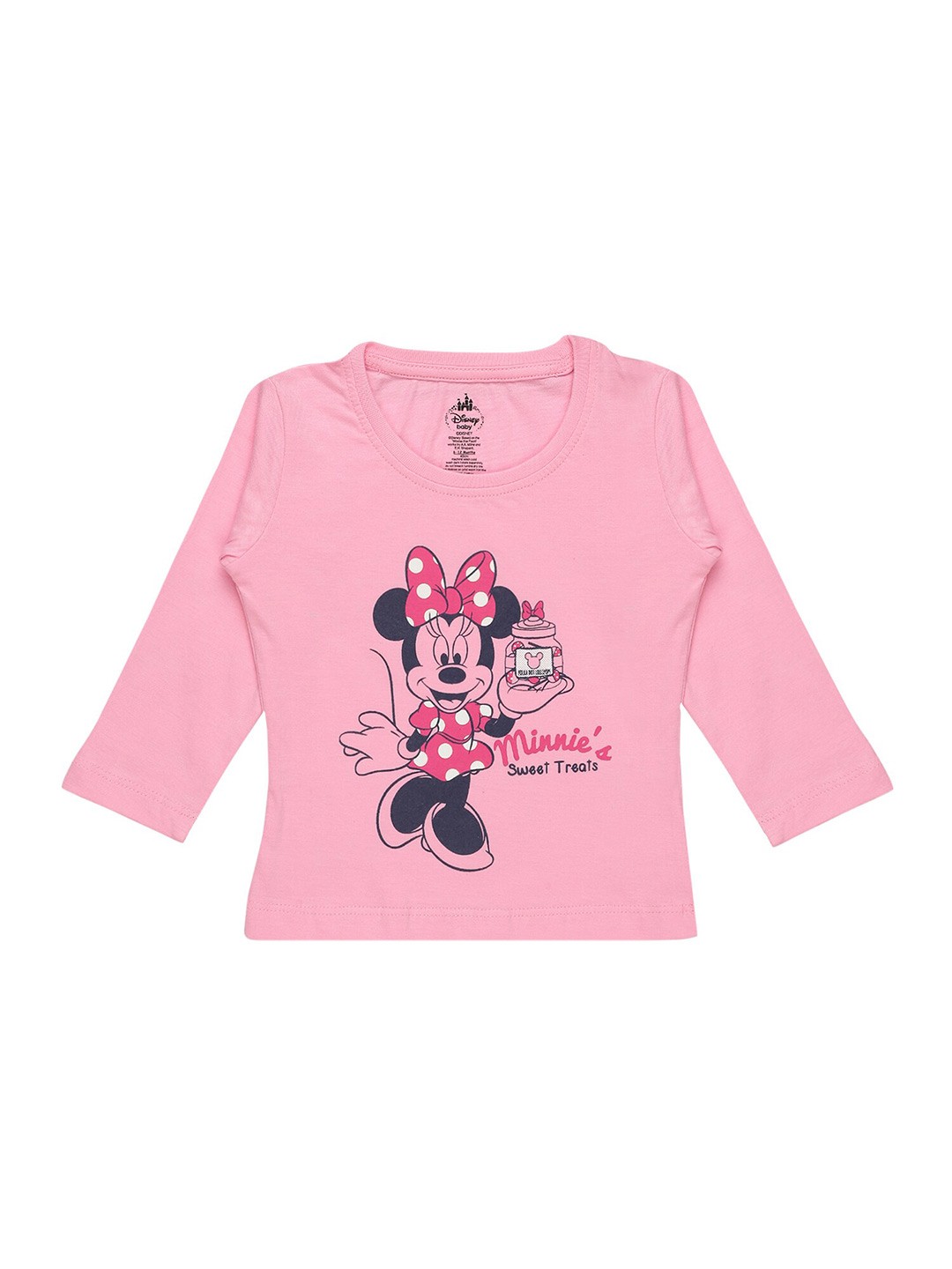 

Bodycare Kids Girls Minnie Mouse Printed Cotton T-shirt, Pink