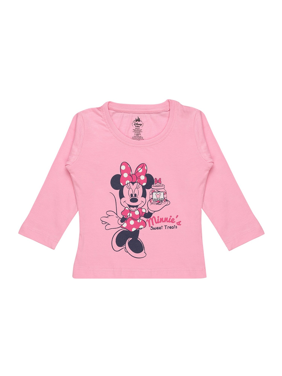 

Bodycare Kids Girls Cotton Graphic Printed T-shirt, Pink