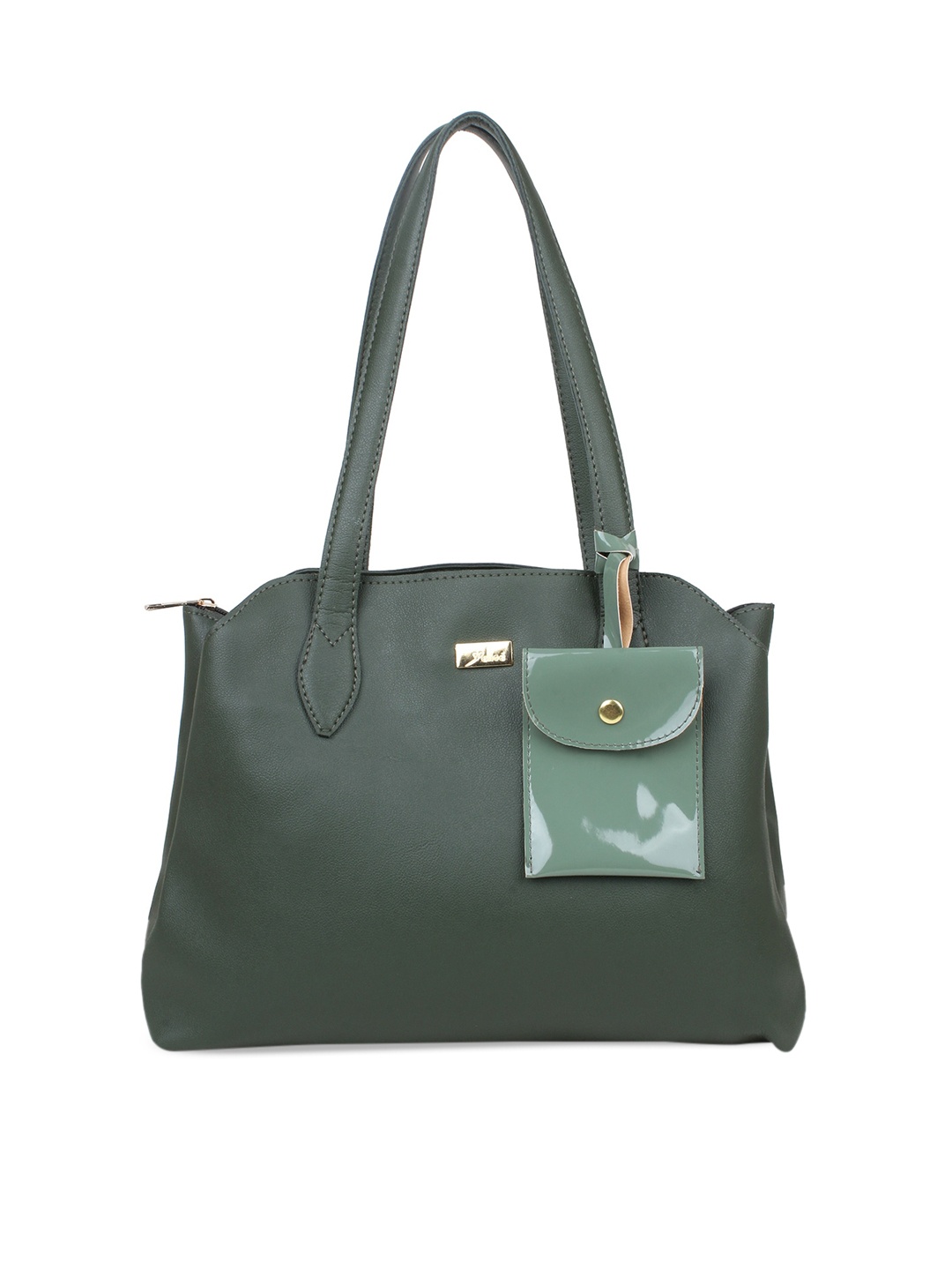 

yelloe Women Structured Shoulder Bag, Olive