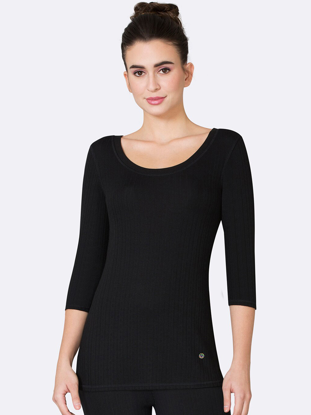 

Van Heusen Women Anti Bacterial Heat Retention Thermal T-Shirt, Charcoal