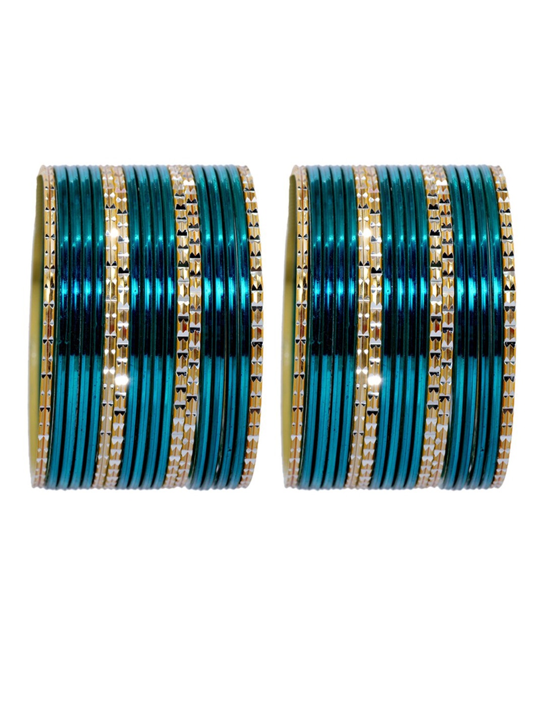 

NMII 24 Pieces Metal Bangle, Teal