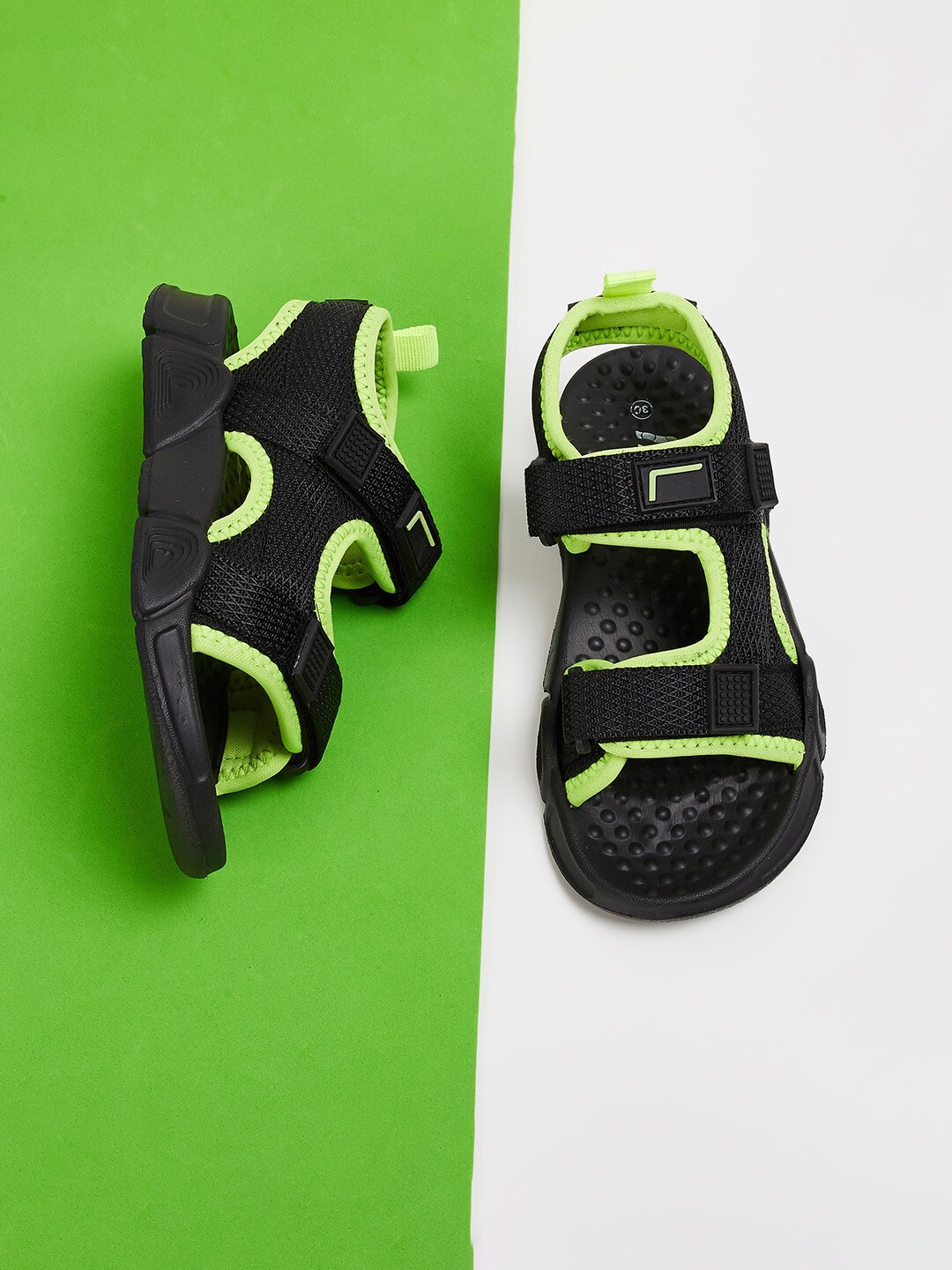 

Fame Forever by Lifestyle Boys Velcro Comfort Sandals, Black