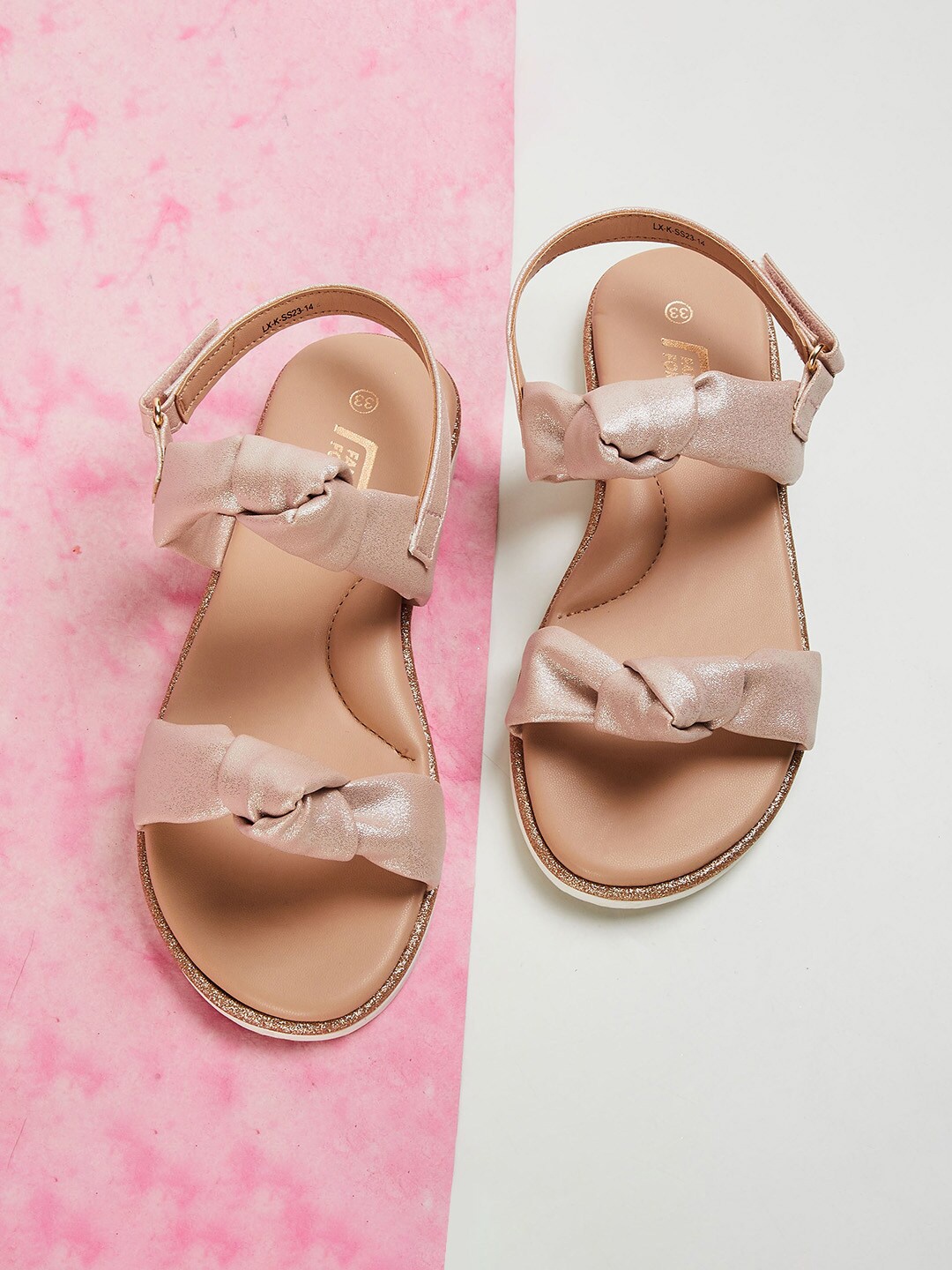 

Fame Forever by Lifestyle Girls Open Toe Comfort Sandals, Beige