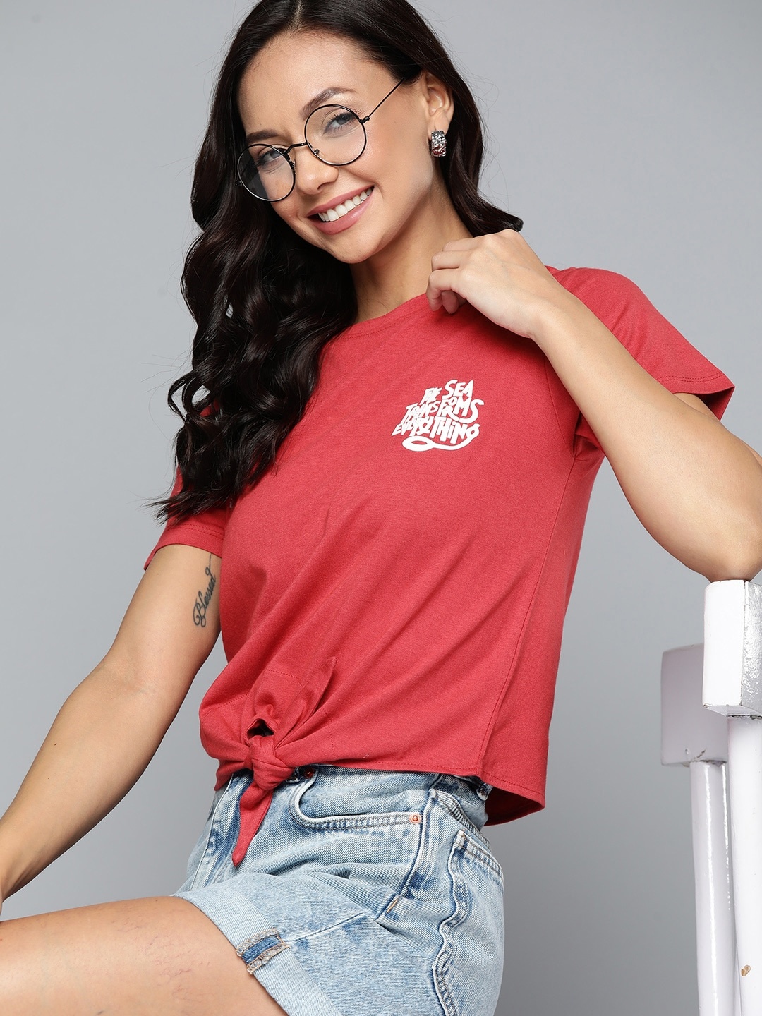 

Mast & Harbour Solid T-shirt, Red