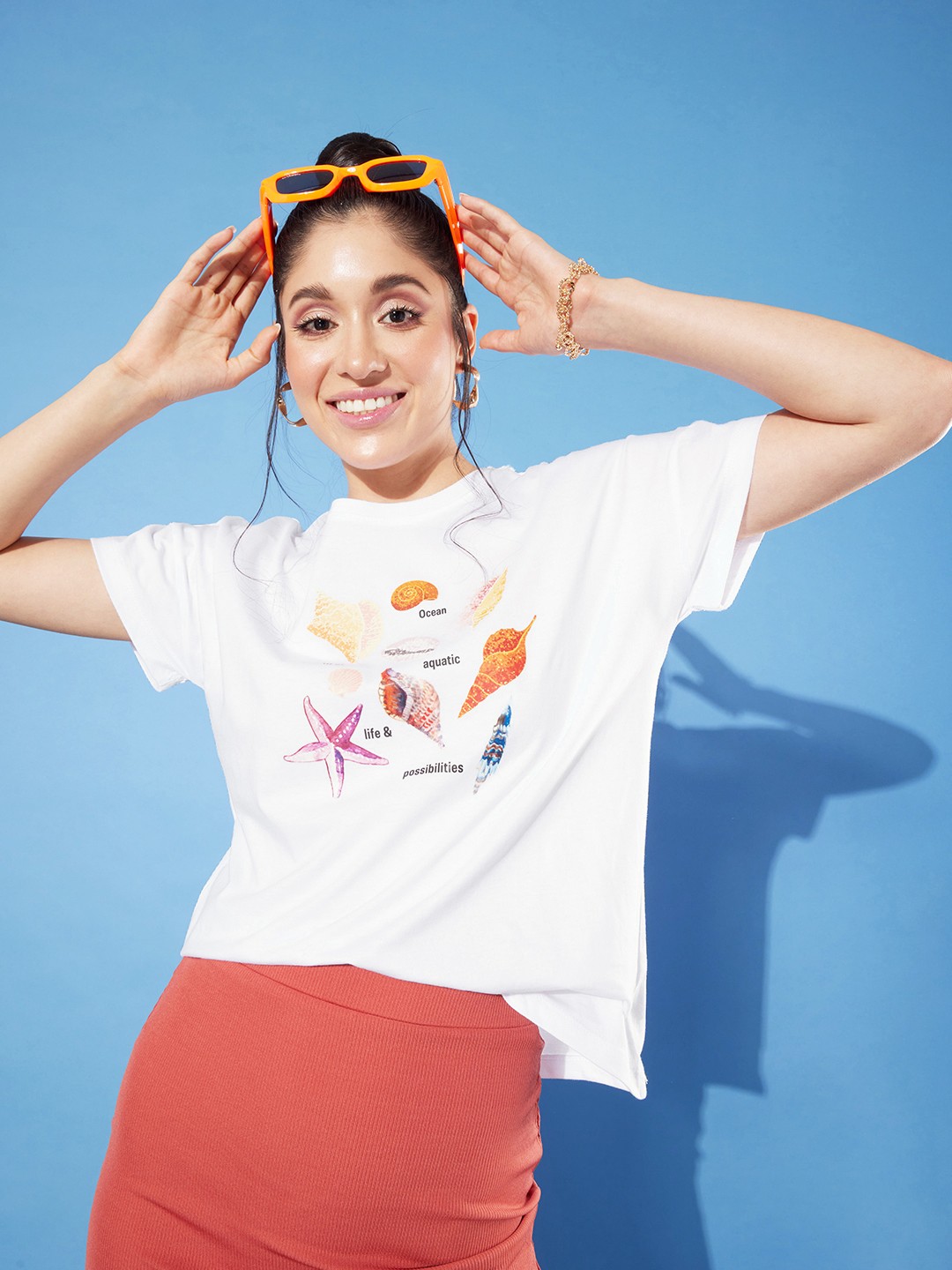 

Mast & Harbour Printed T-shirt, White