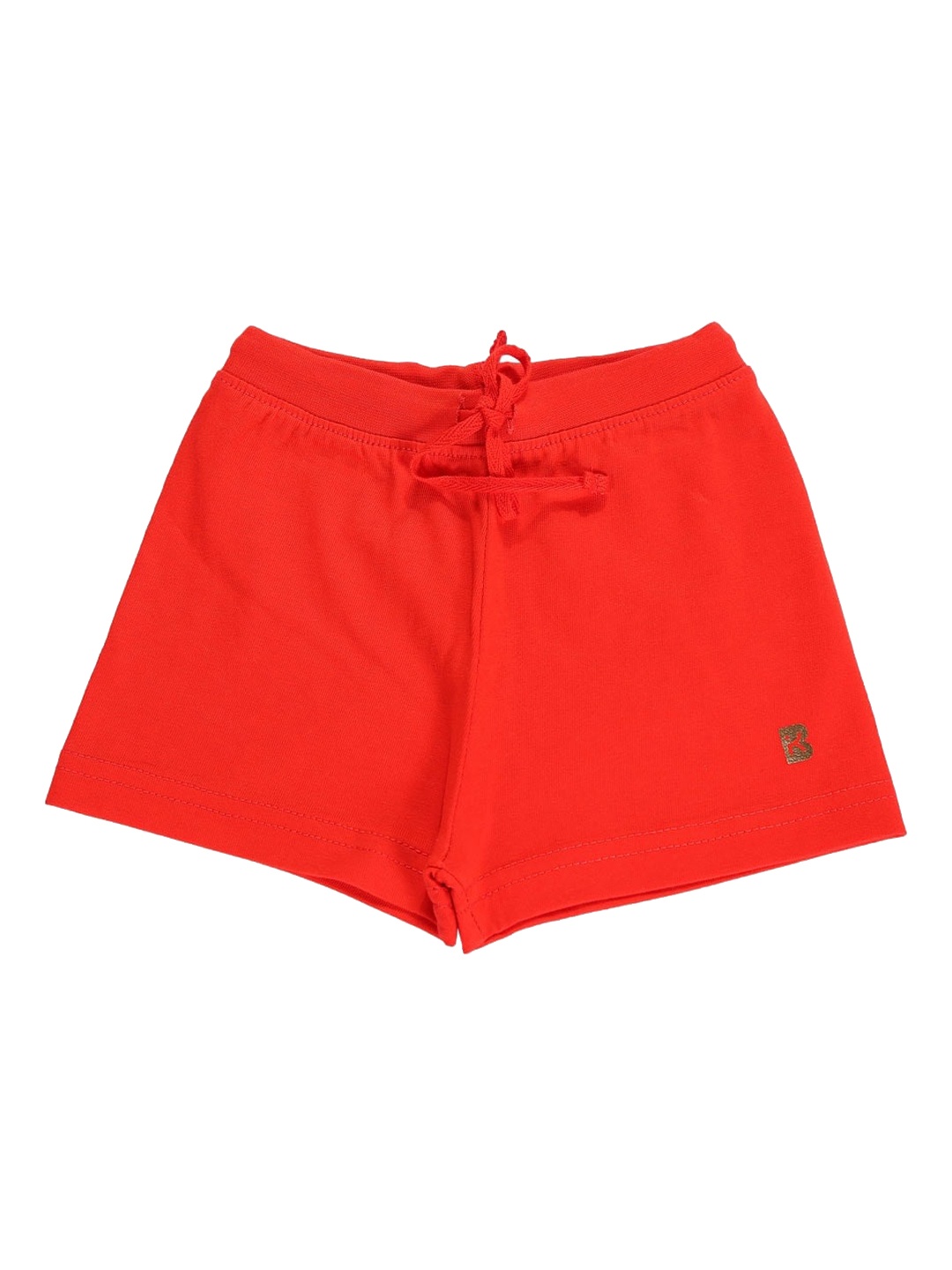 

Bodycare Kids Girls Solid Cotton Shorts, Red