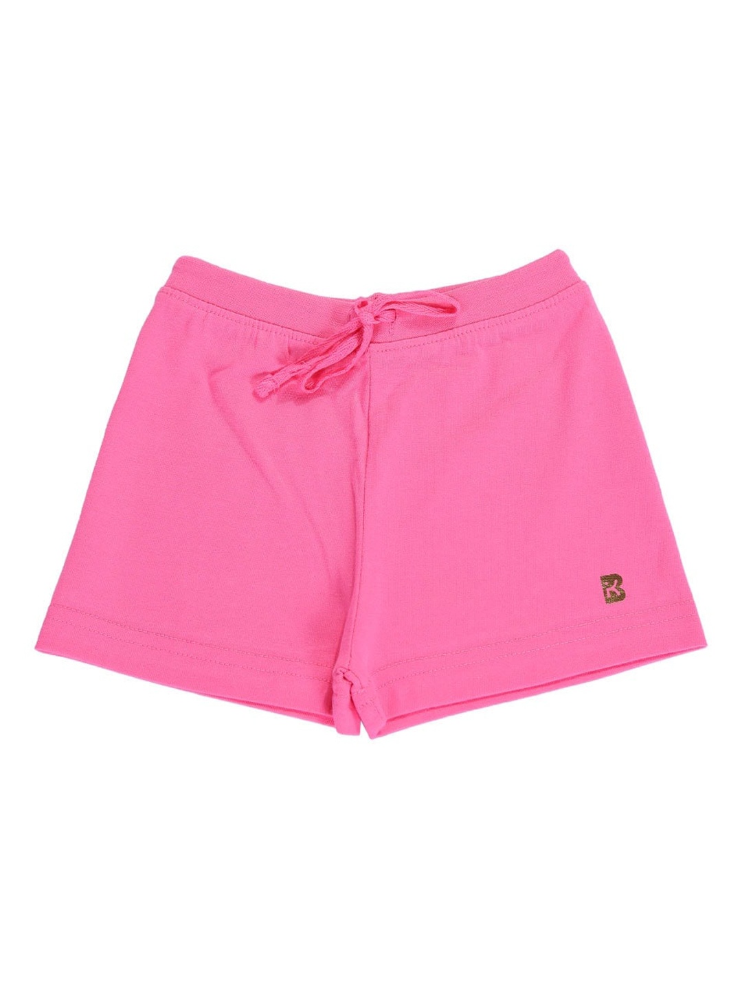 

Bodycare Kids Girls Mid-Rise Cotton Shorts, Pink