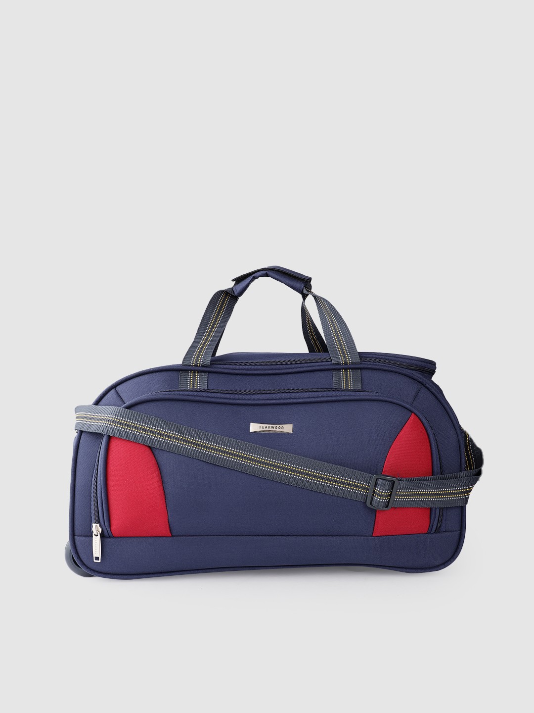 

Teakwood Leathers Medium Duffle Trolley Bag- 60.8 L, Navy blue