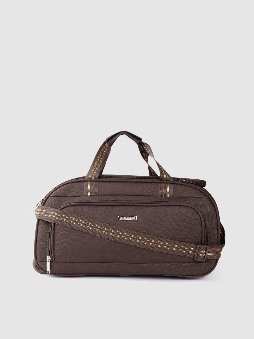 

Teakwood Leathers Medium Duffle Trolley Bag- 60.8 L, Brown