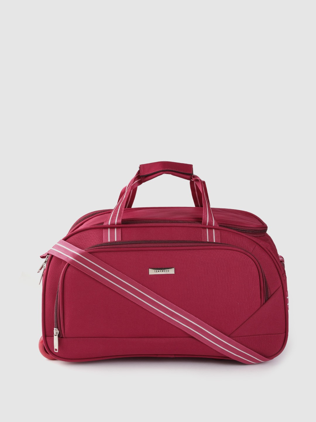 

Teakwood Leathers Medium Duffle Trolley Bag- 60.8 L, Red