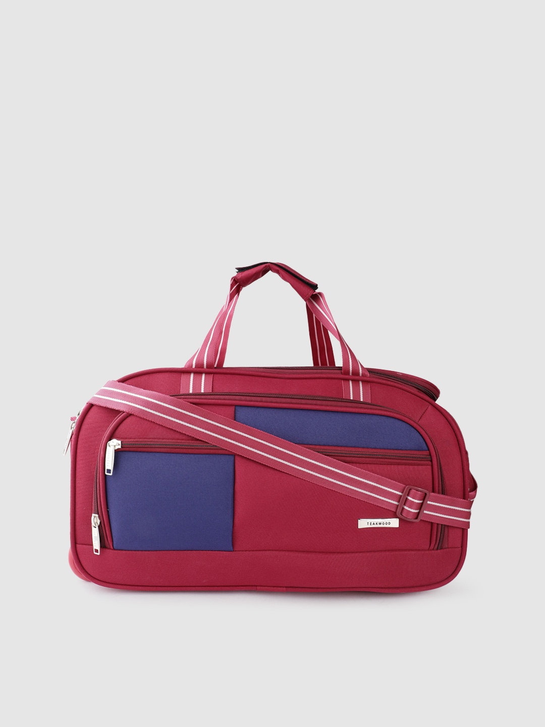 

Teakwood Leathers Medium Duffle Trolley Bag- 60.8 L, Red