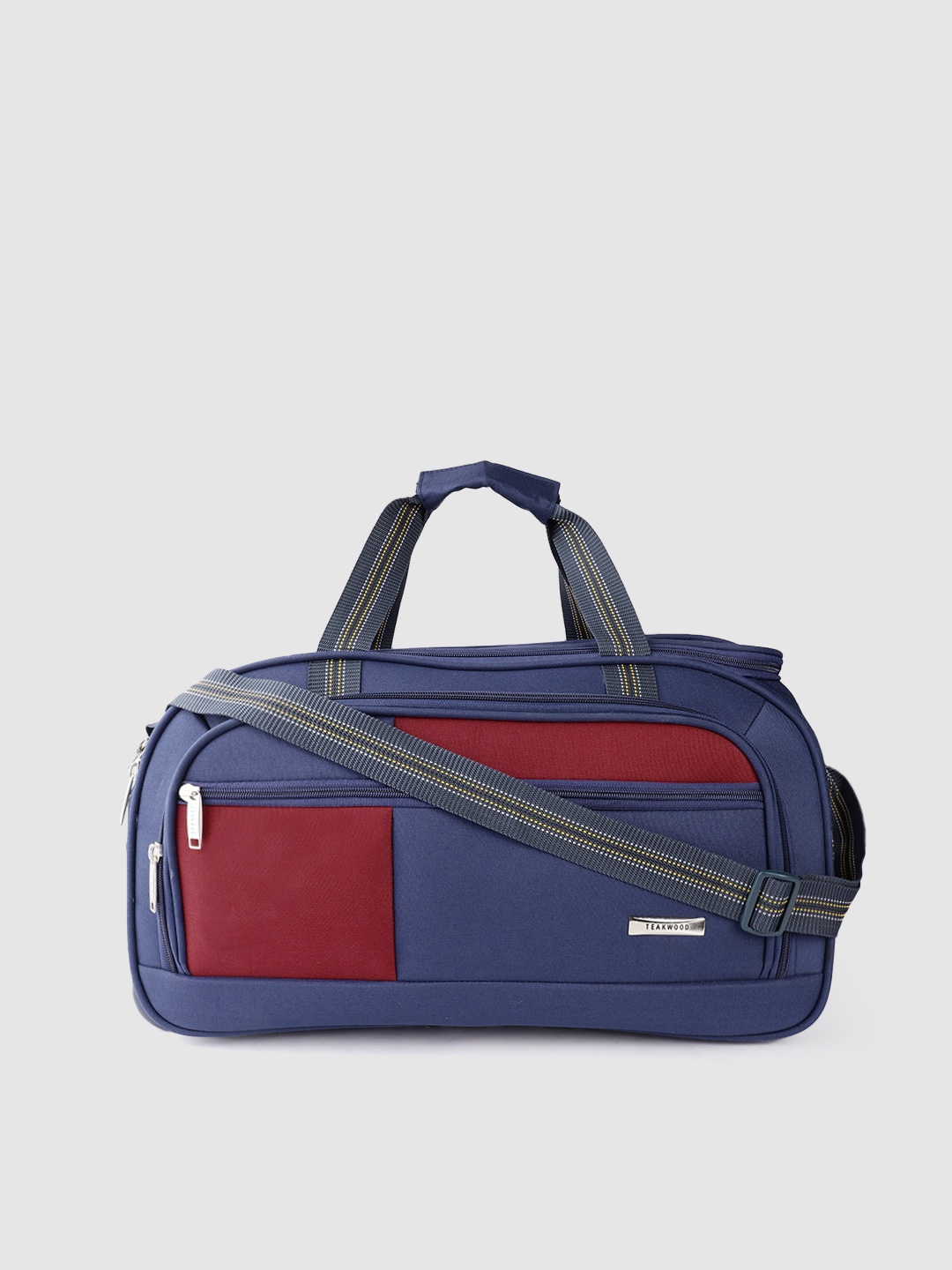 

Teakwood Leathers Medium Duffle Trolley Bag- 60.8 L, Navy blue