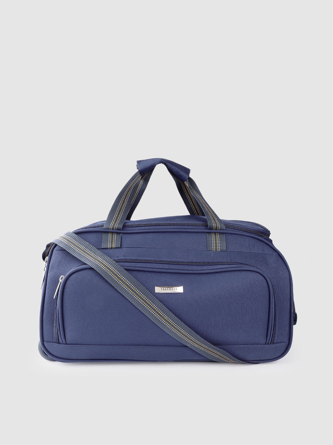 

Teakwood Leathers Medium Duffle Trolley Bag- 60.8 L, Navy blue