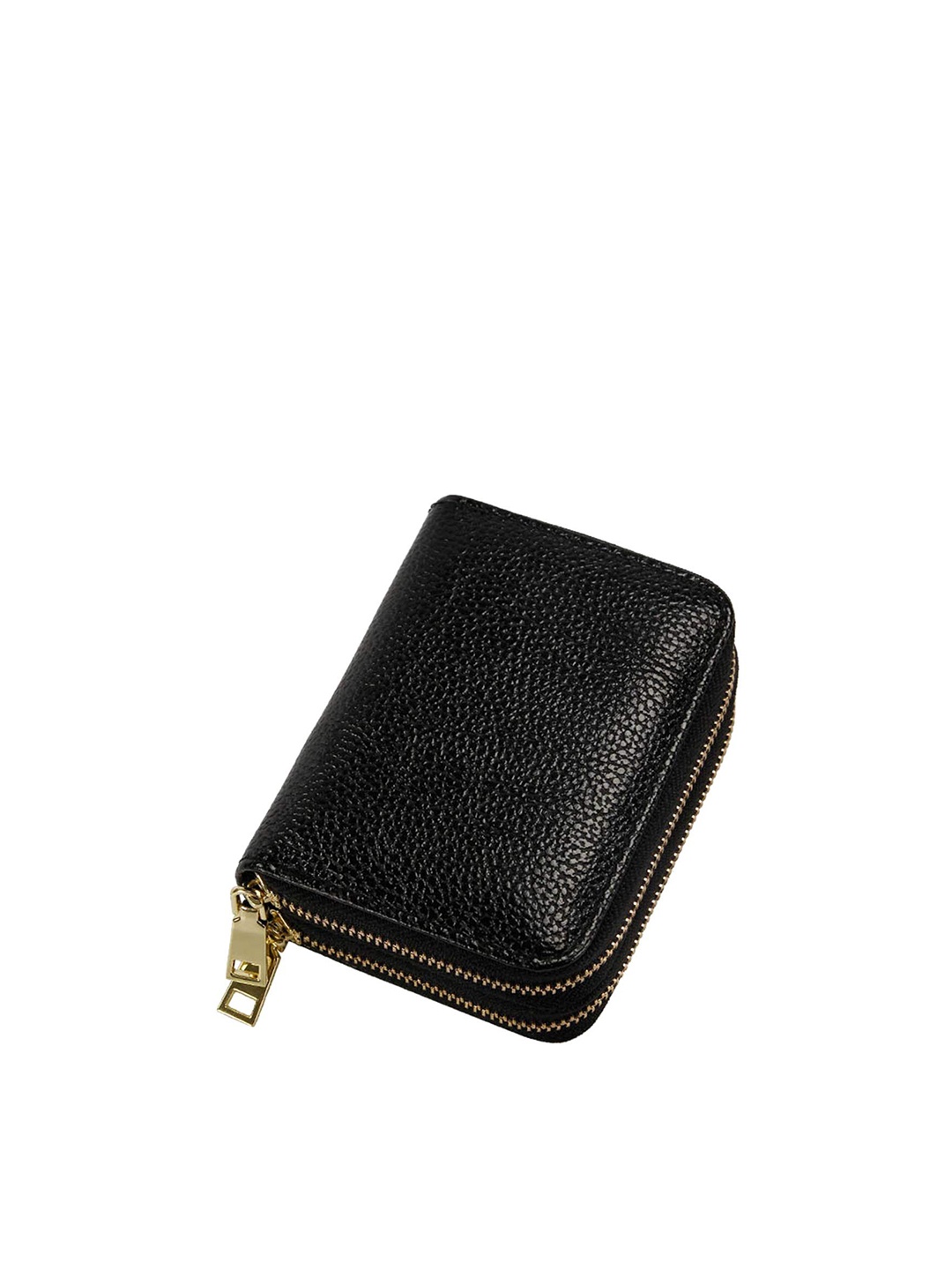 

StealODeal Leather Zip Around Wallet, Black